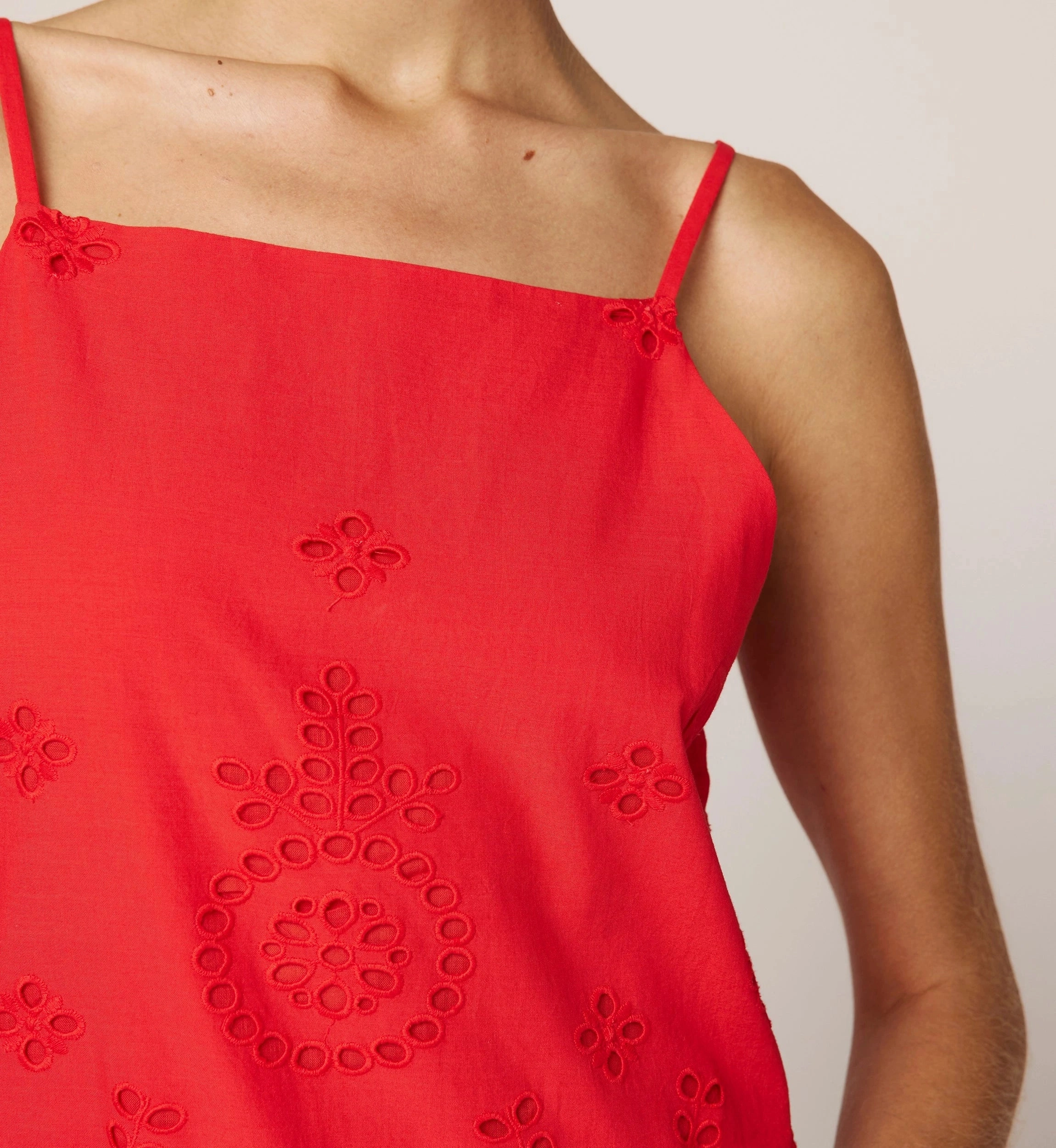 Thandi Mini Dress | Poppy Red Modern Lines