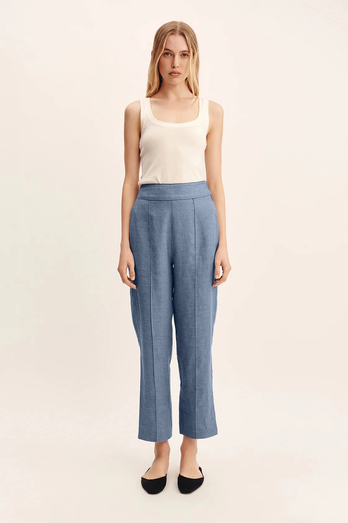 Thea Trousers in Steel Blue UltraSoftLining AntiStaticLining