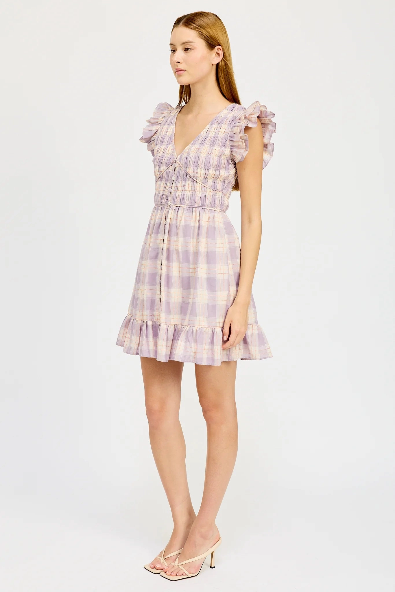 Savoy Mini Dress - Plaid Oversized Fit