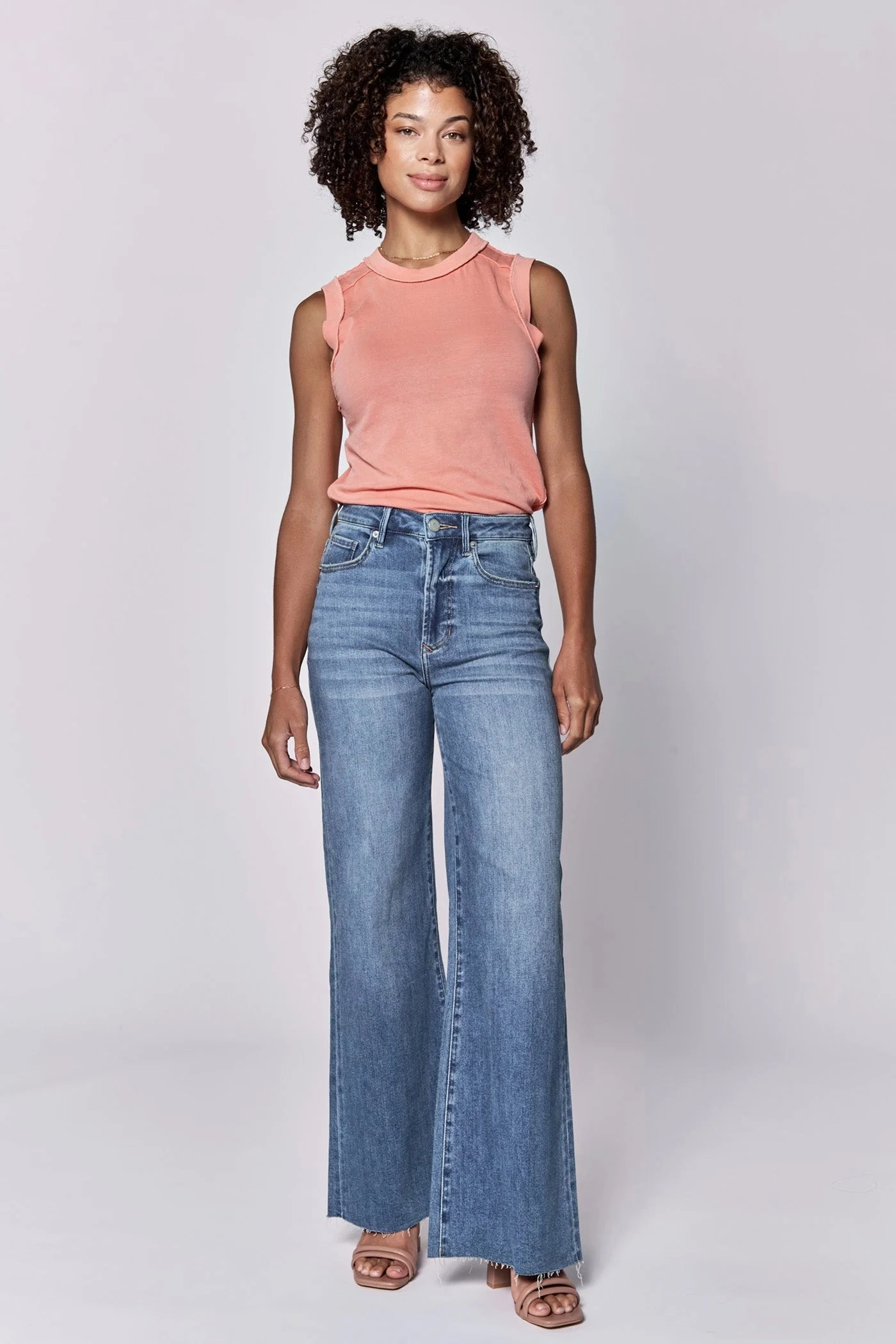 Fiona High Rise Wide Leg Jeans - Natal Flattering Comfort