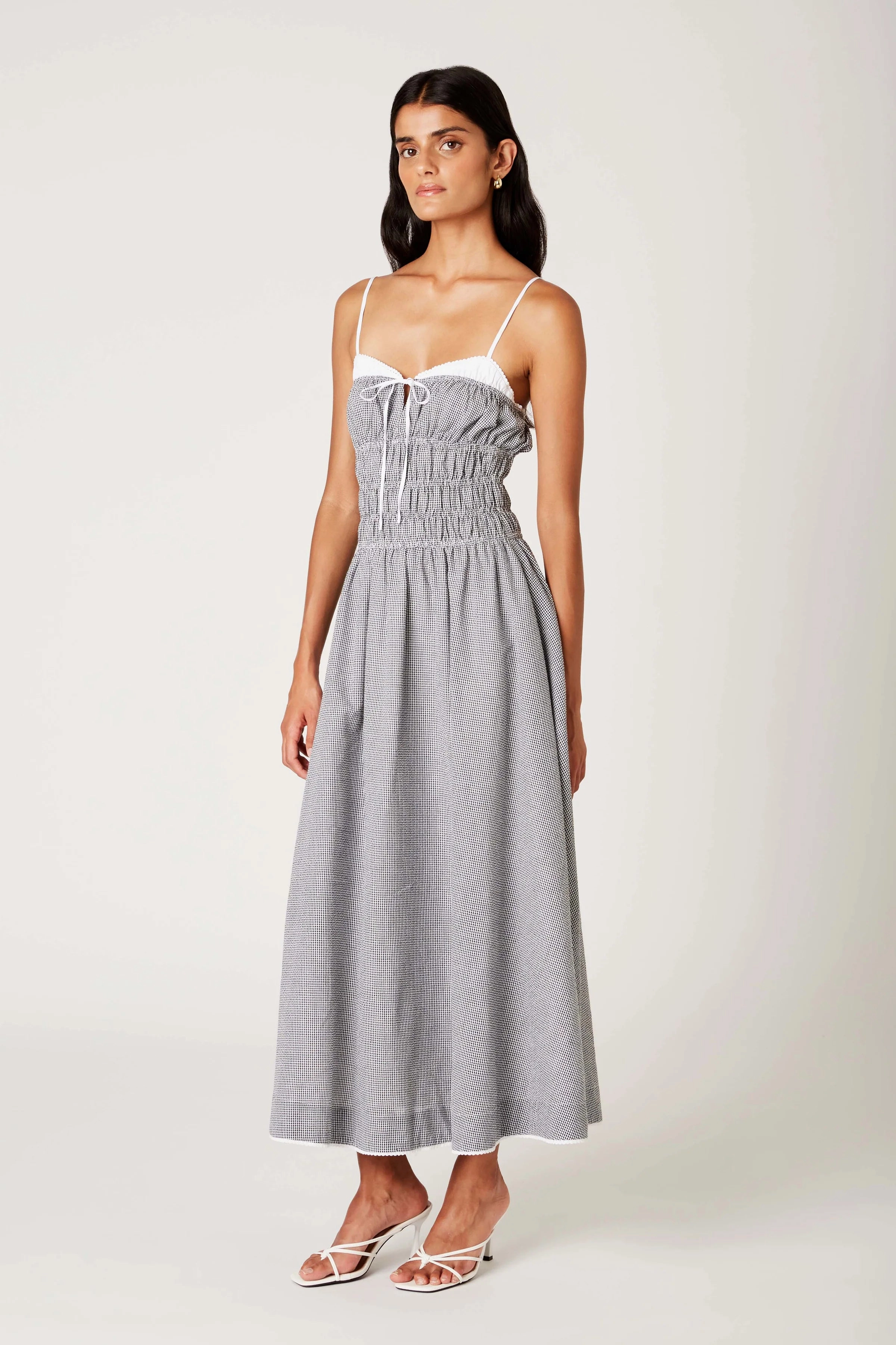 Pleated-Skirt Thomas Dress - Black