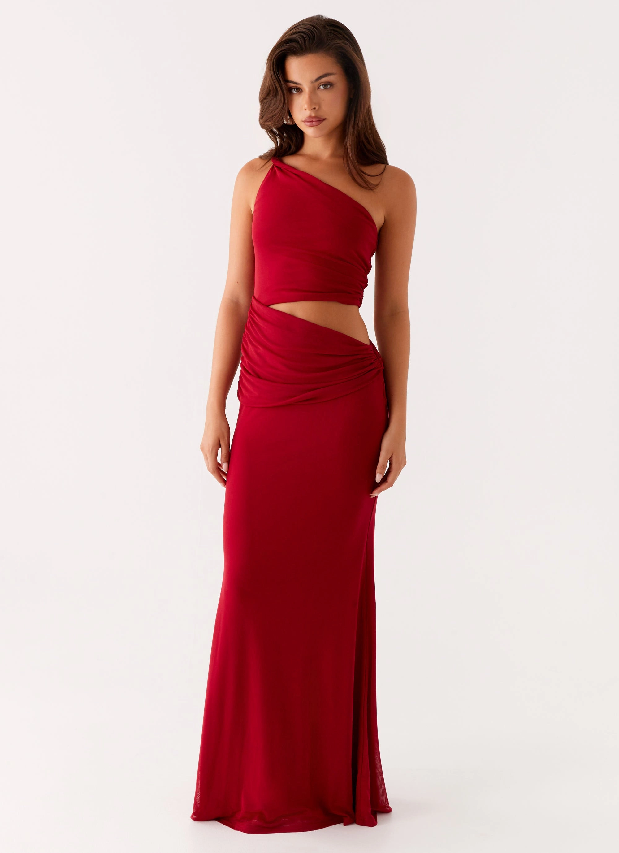 Three Wishes Maxi Dress - Raspberry Eye Appeal Soft Composition