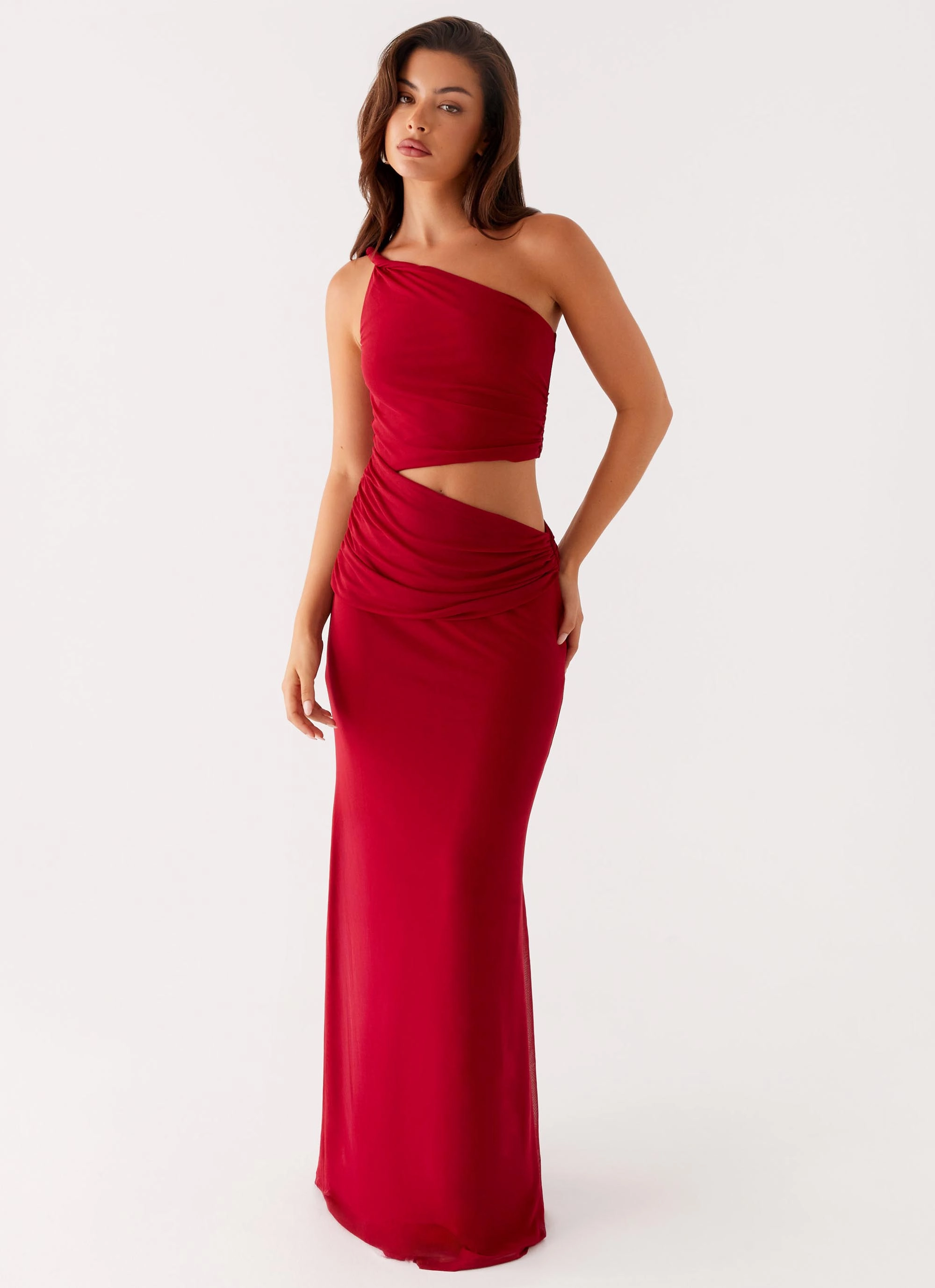 Three Wishes Maxi Dress - Raspberry Sophisticated Comfort