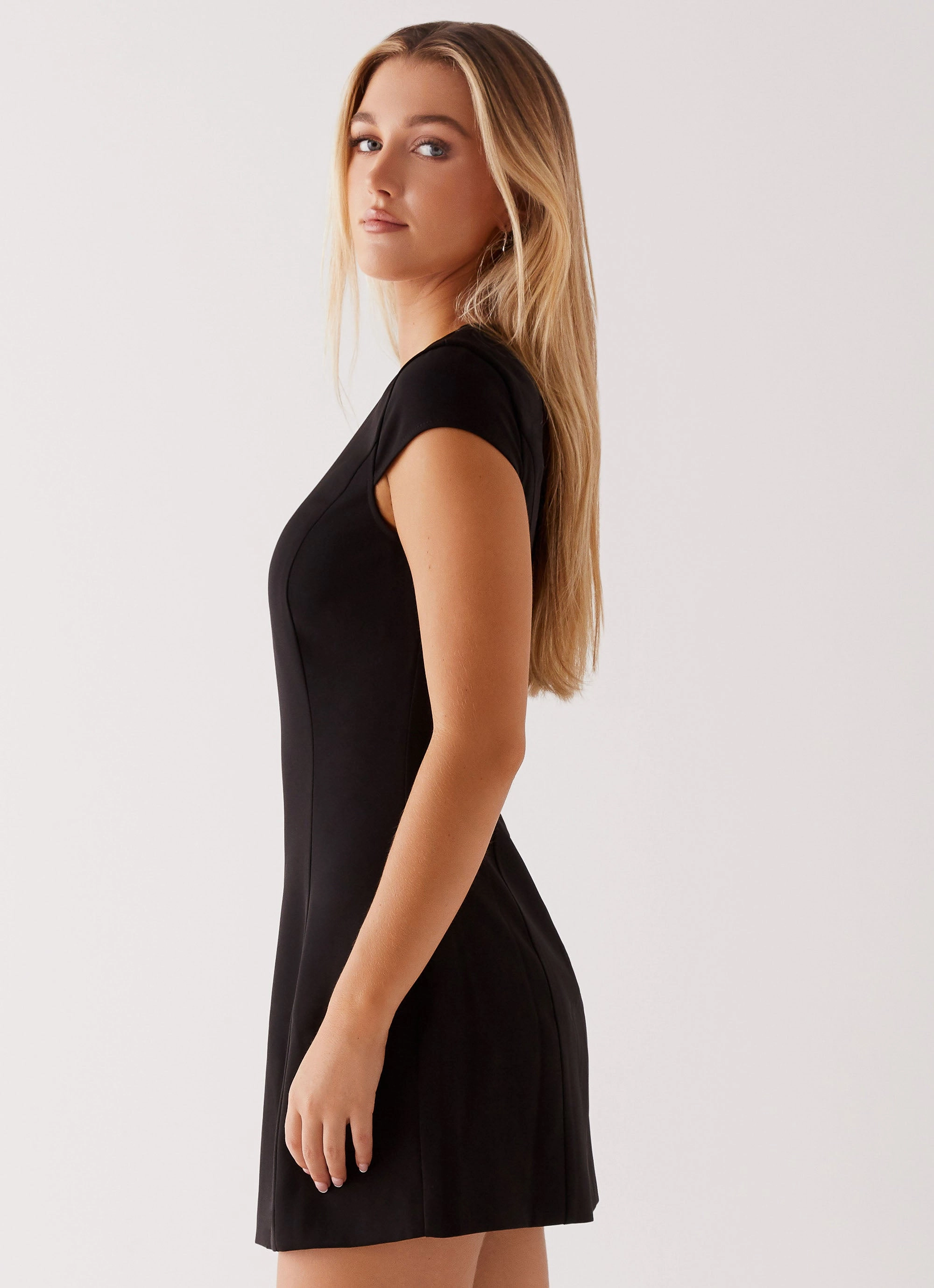 Tia Mini Dress - Black Euro Ease