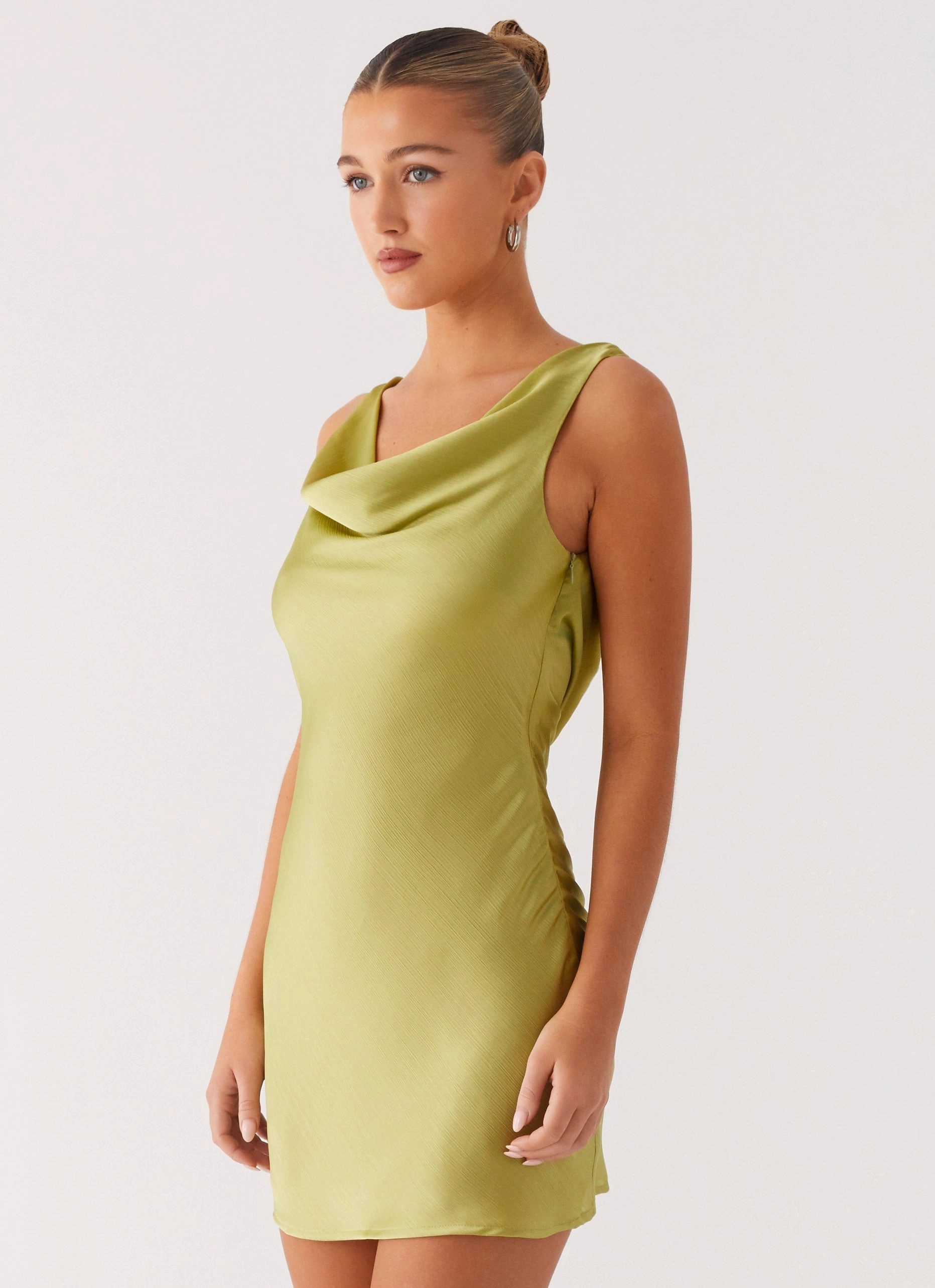 Relaxed Look Tiegan Mini Dress - Lime
