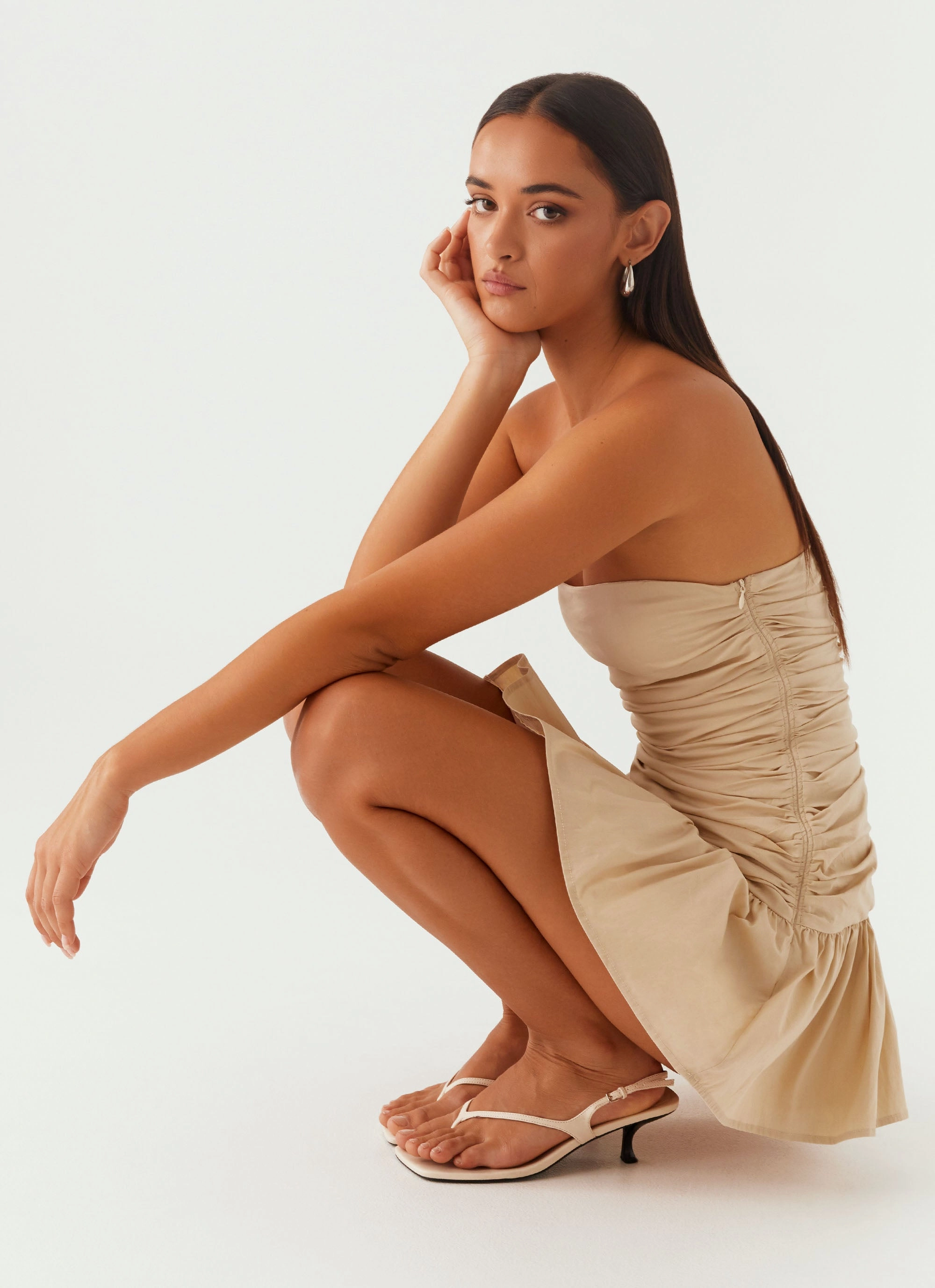 Carmel Mini Dress - Ivory Subtle Look