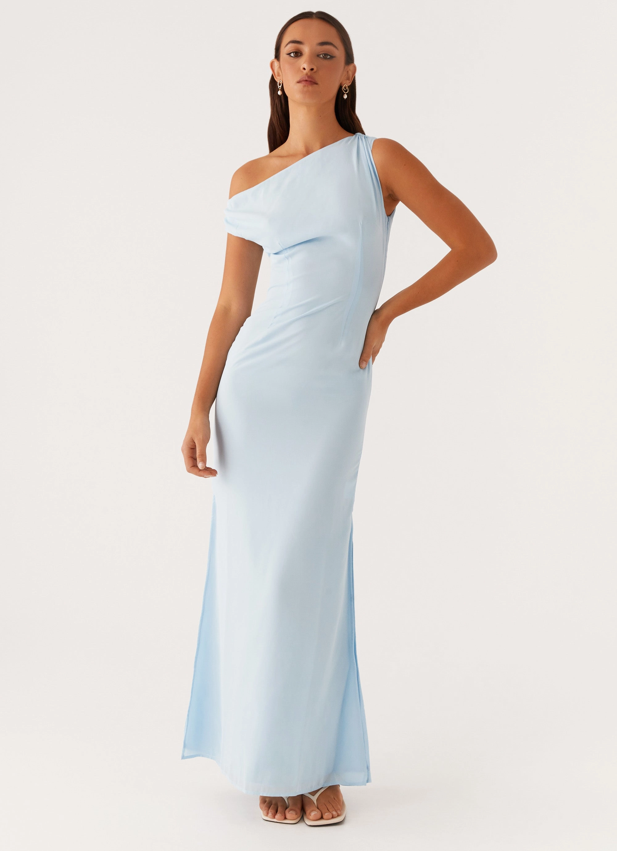 Dinner Date Maxi Dress - Blue Balanced Look Stylish Mood