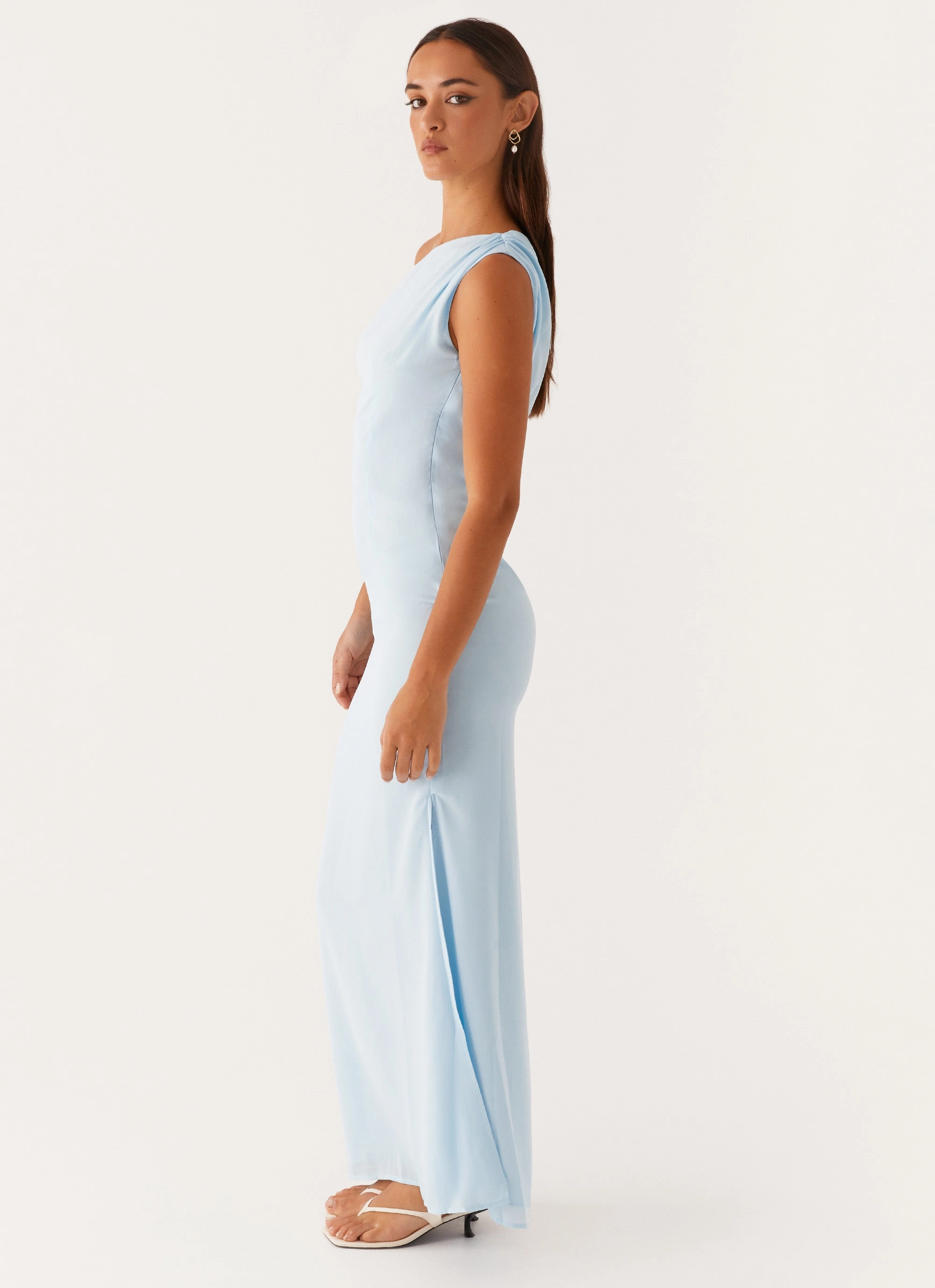 Dinner Date Maxi Dress - Blue Flexible Mood