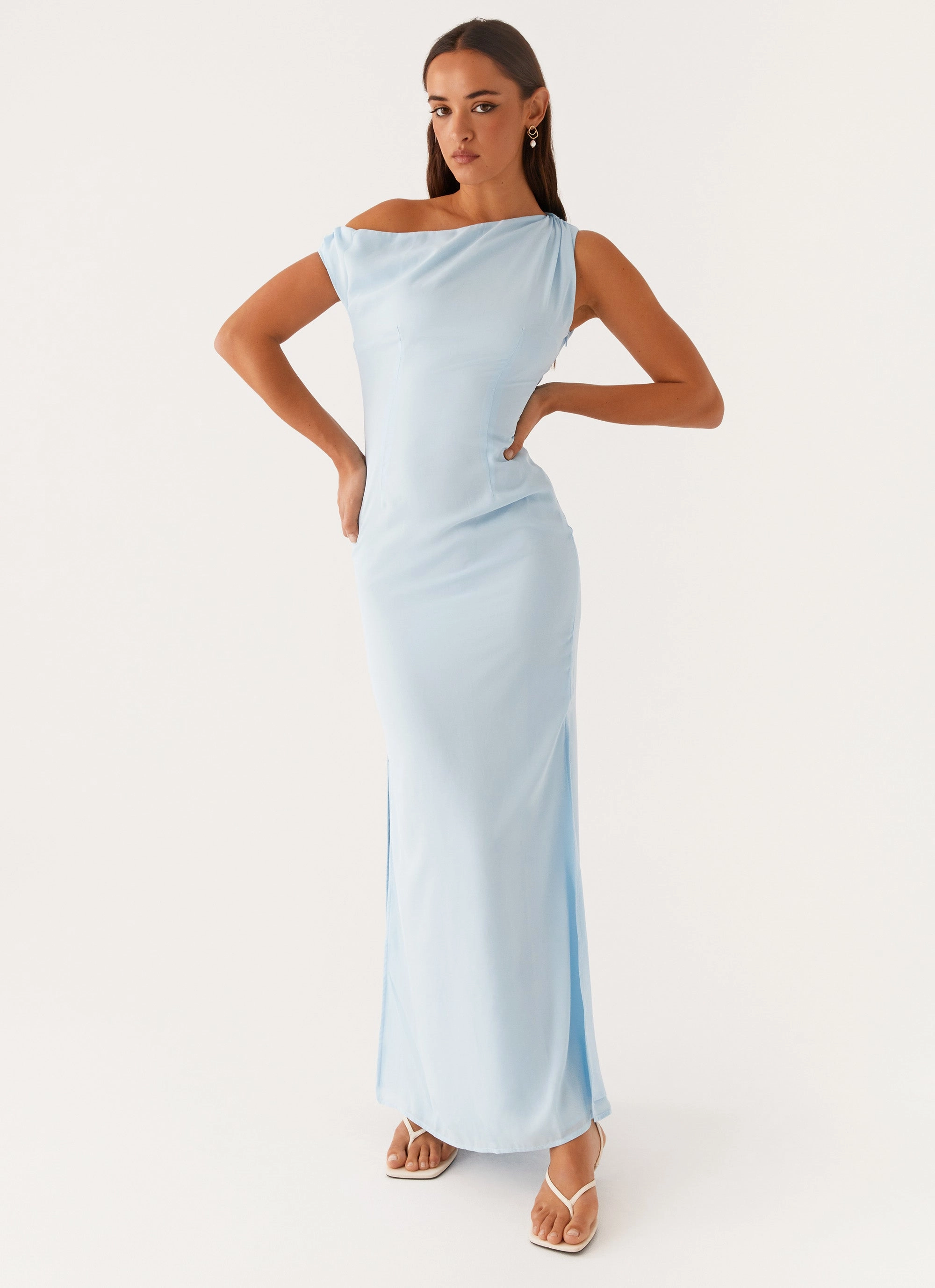 Clean Flow Beauty Zone Dinner Date Maxi Dress - Blue