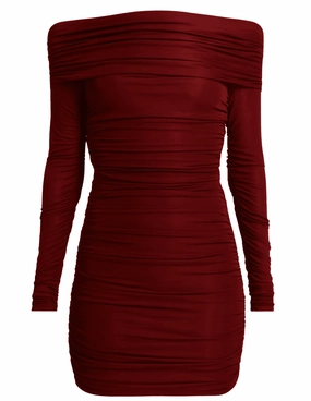 Ronny Kobo Kya Long Sleeve Mini Dress Soft and Stretchy