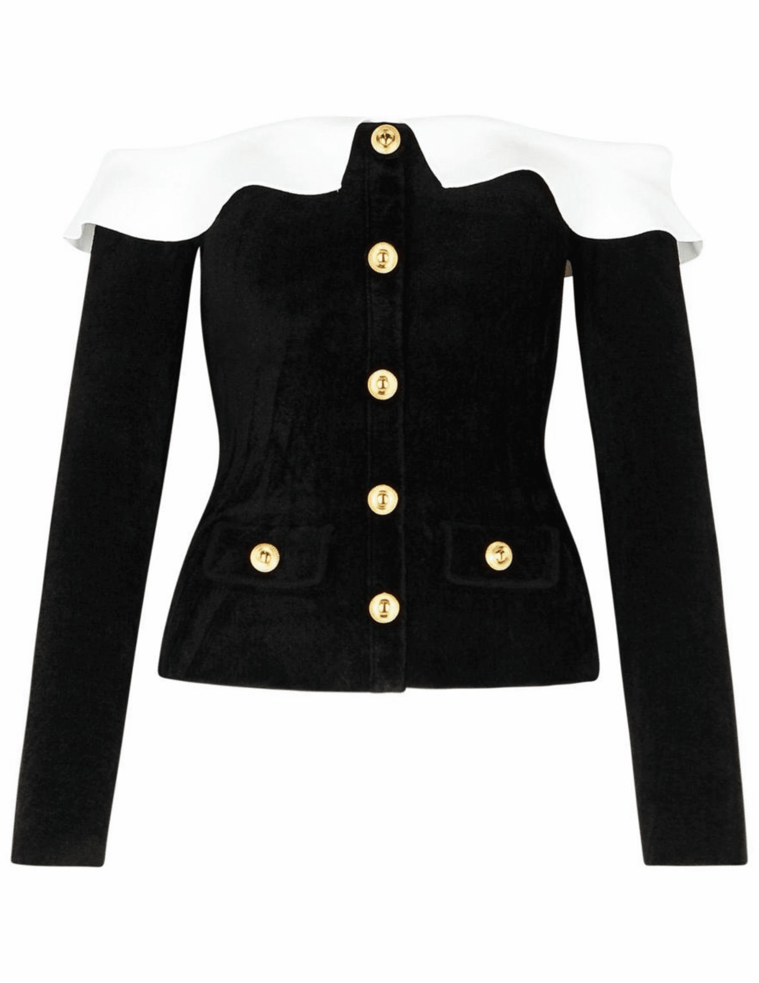 Quick Release Closure Self-Portrait Chenille Knit Off Shoulder Top SALE