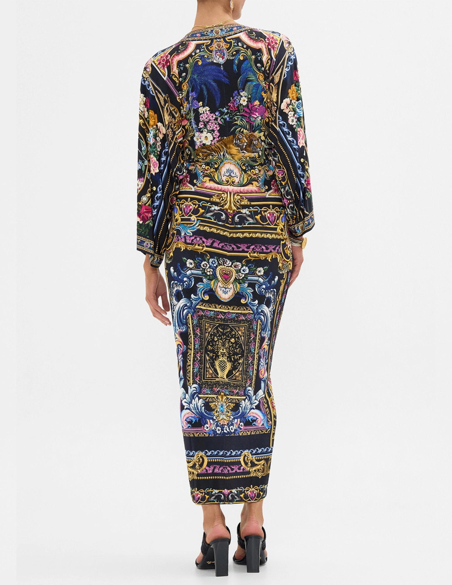 Camilla Long Split Front Twist Dress Chic and Simple Stylish Vibe