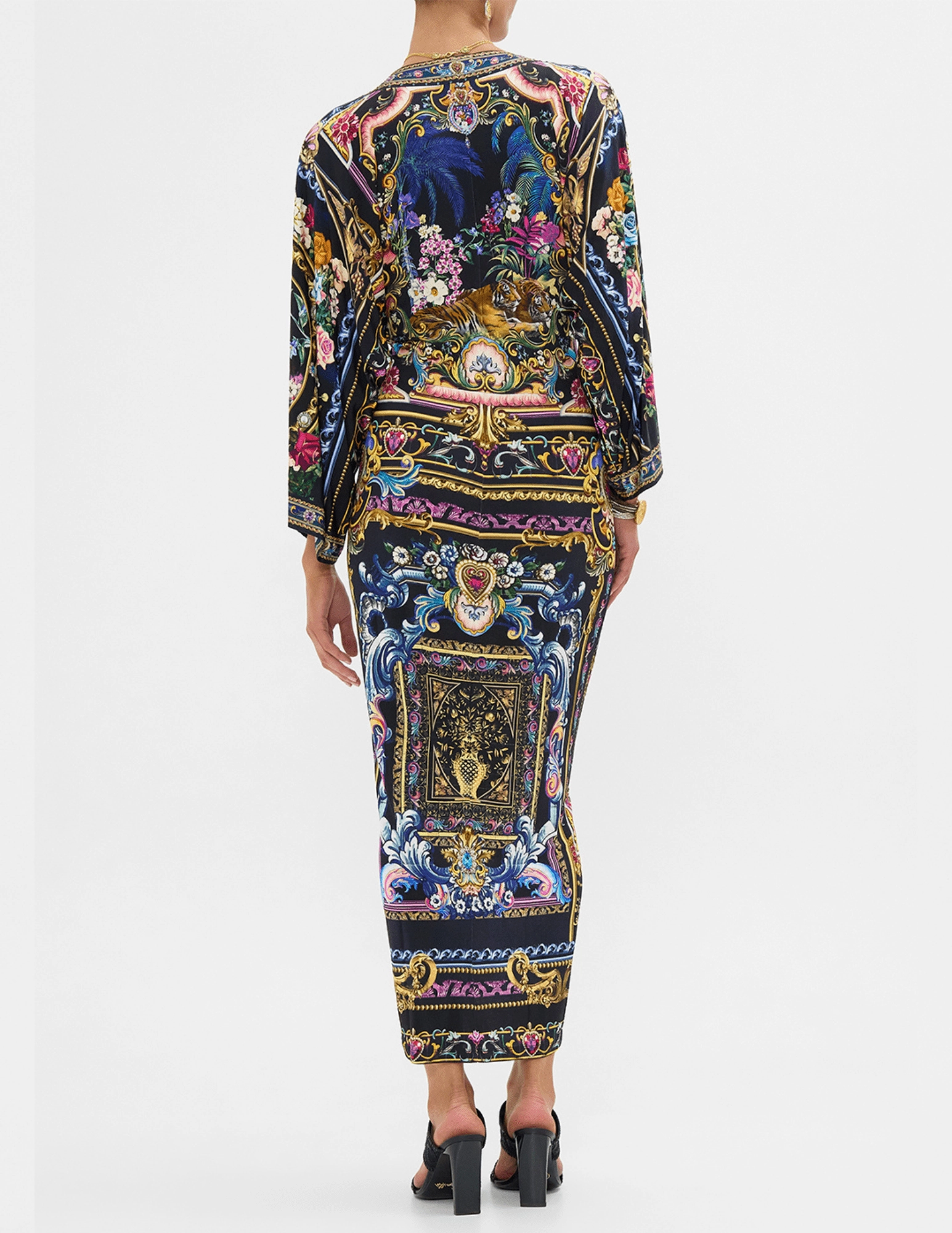 Airy Feel Camilla Long Split Front Twist Dress