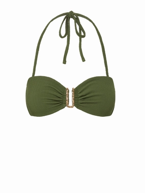 Poolside Relaxation Travel Essentials Cindy Top Olive Texture