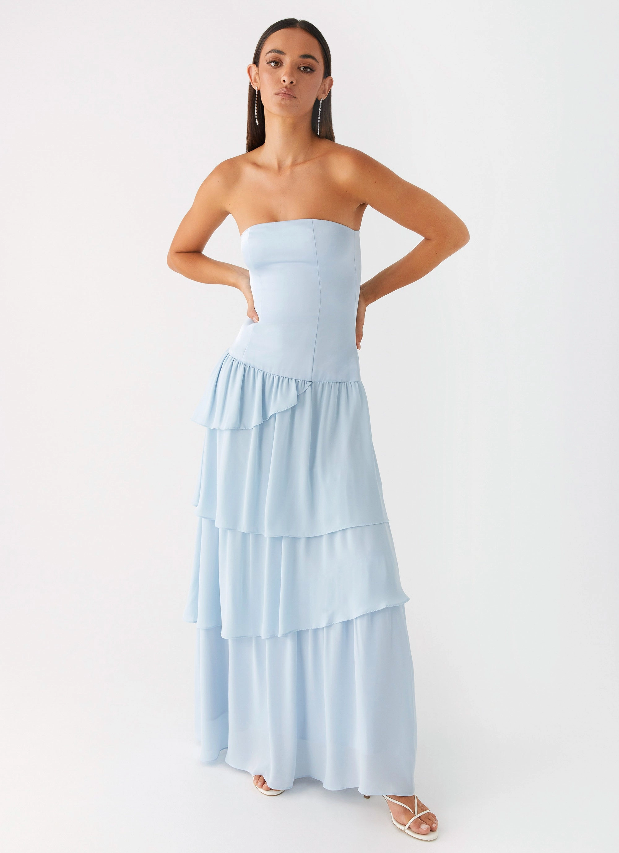 Sophisticated Style Our Story Maxi Dress - Pastel Blue