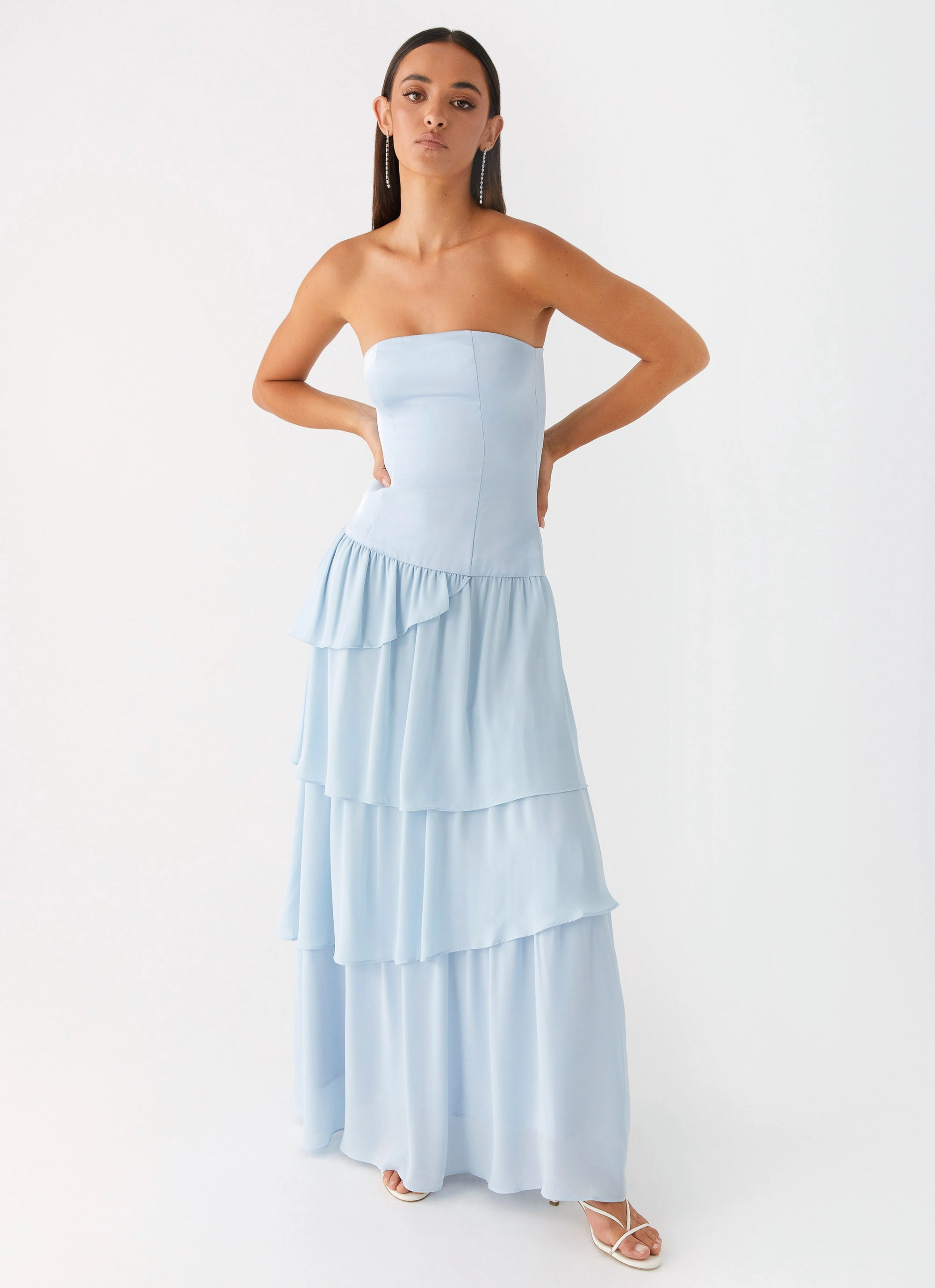 Our Story Maxi Dress - Pastel Blue Anytime Fit