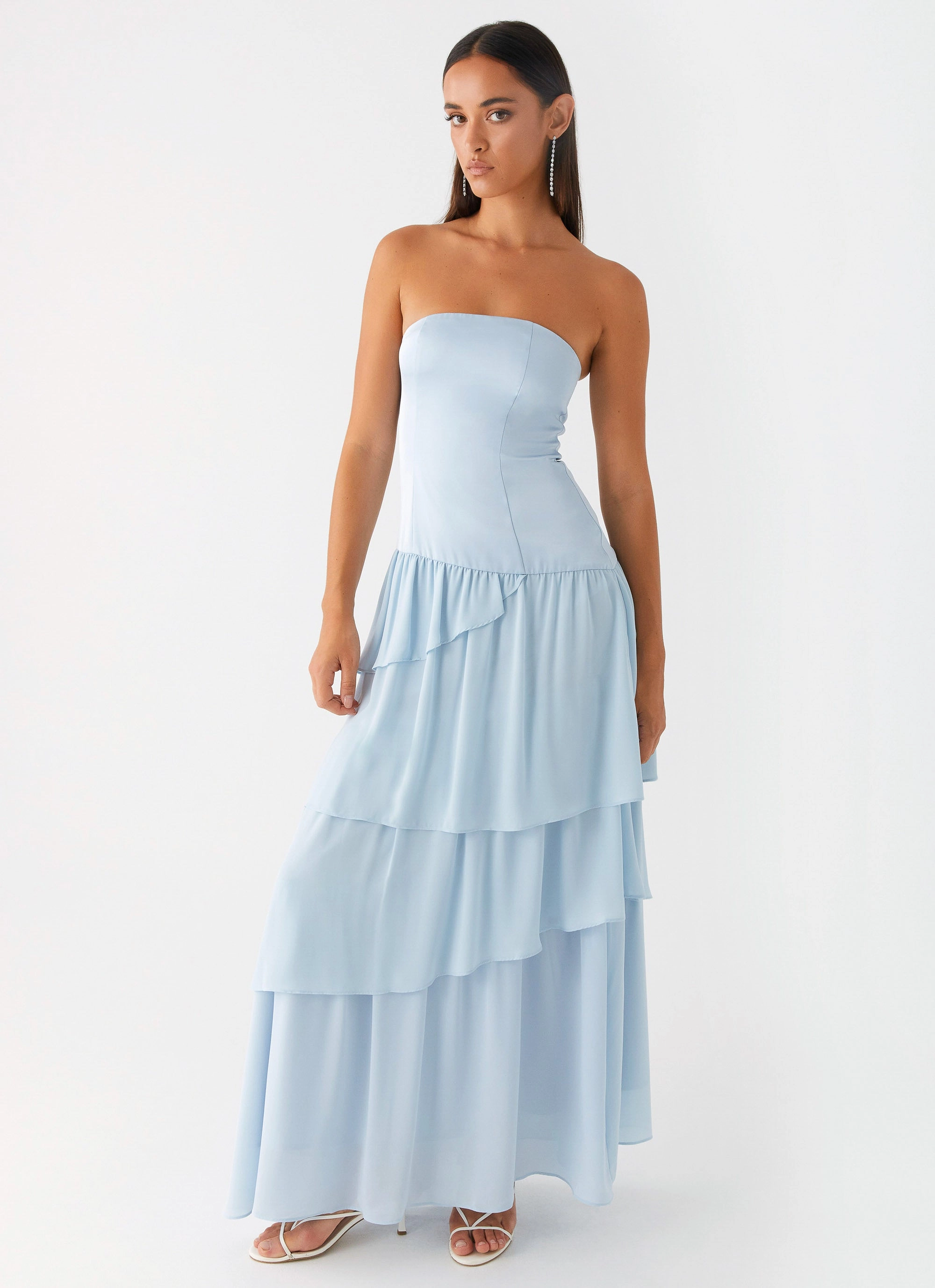 Neat Finish Weekend Ready Our Story Maxi Dress - Pastel Blue