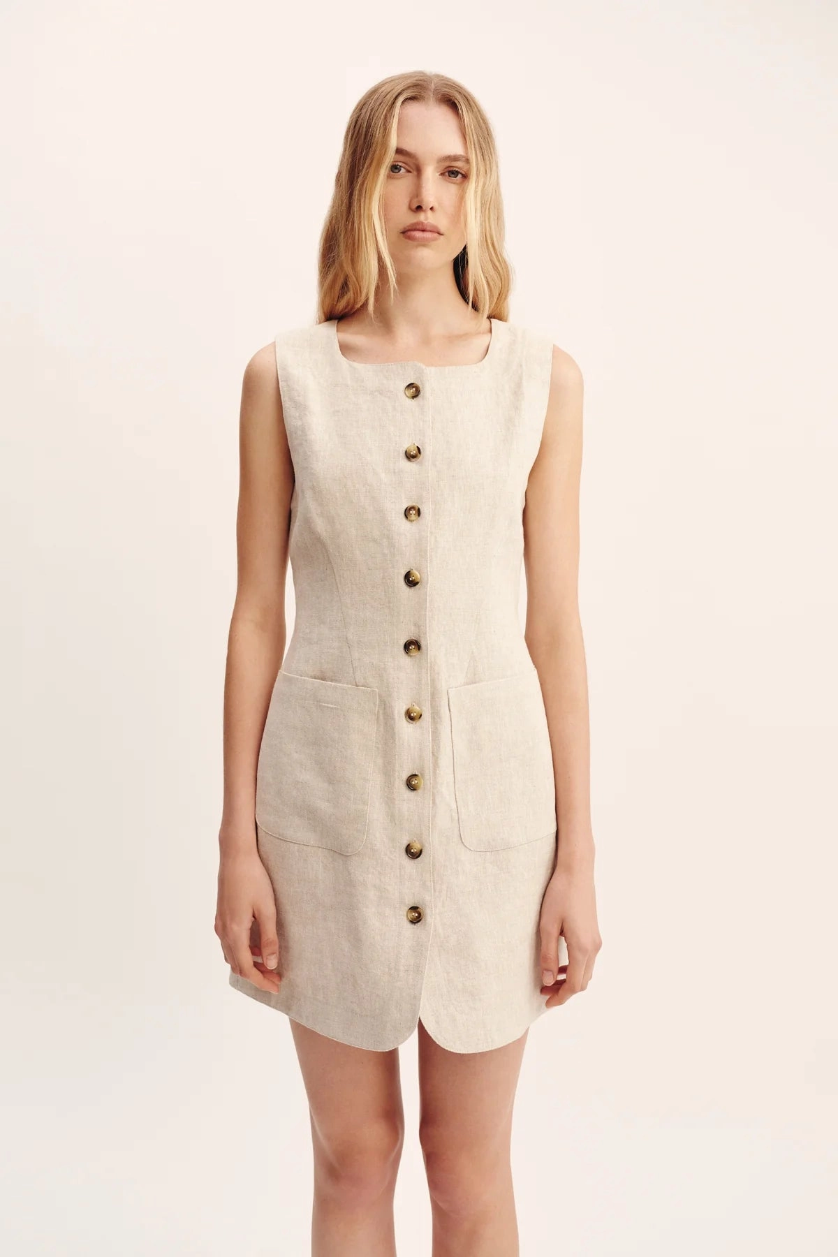 Walkable Flow Emma Mini Dress in Natural