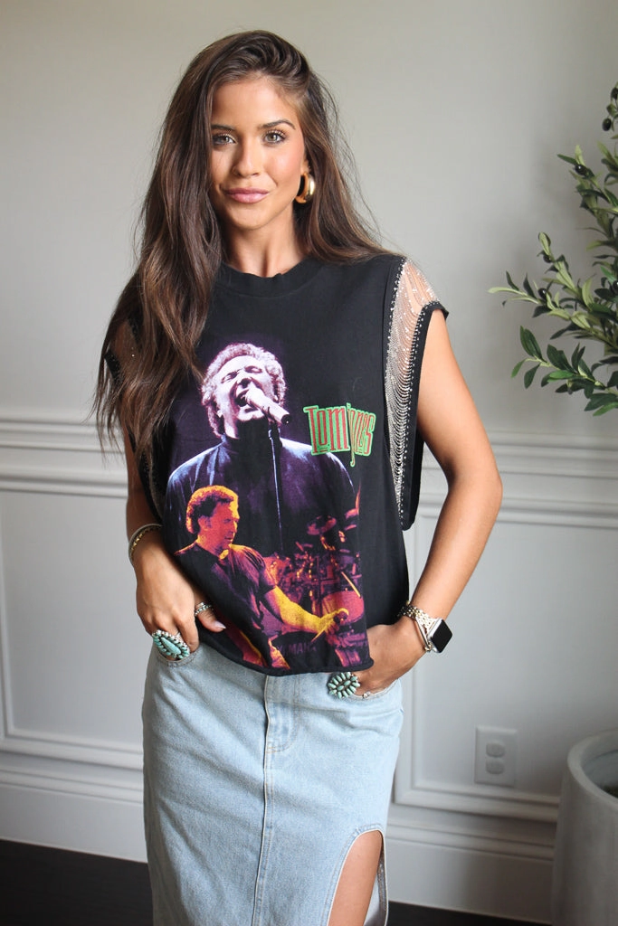 Light Reflective Printing Torsion Support Structure Tom Jones Double-Sided Chain Tank (Copy)