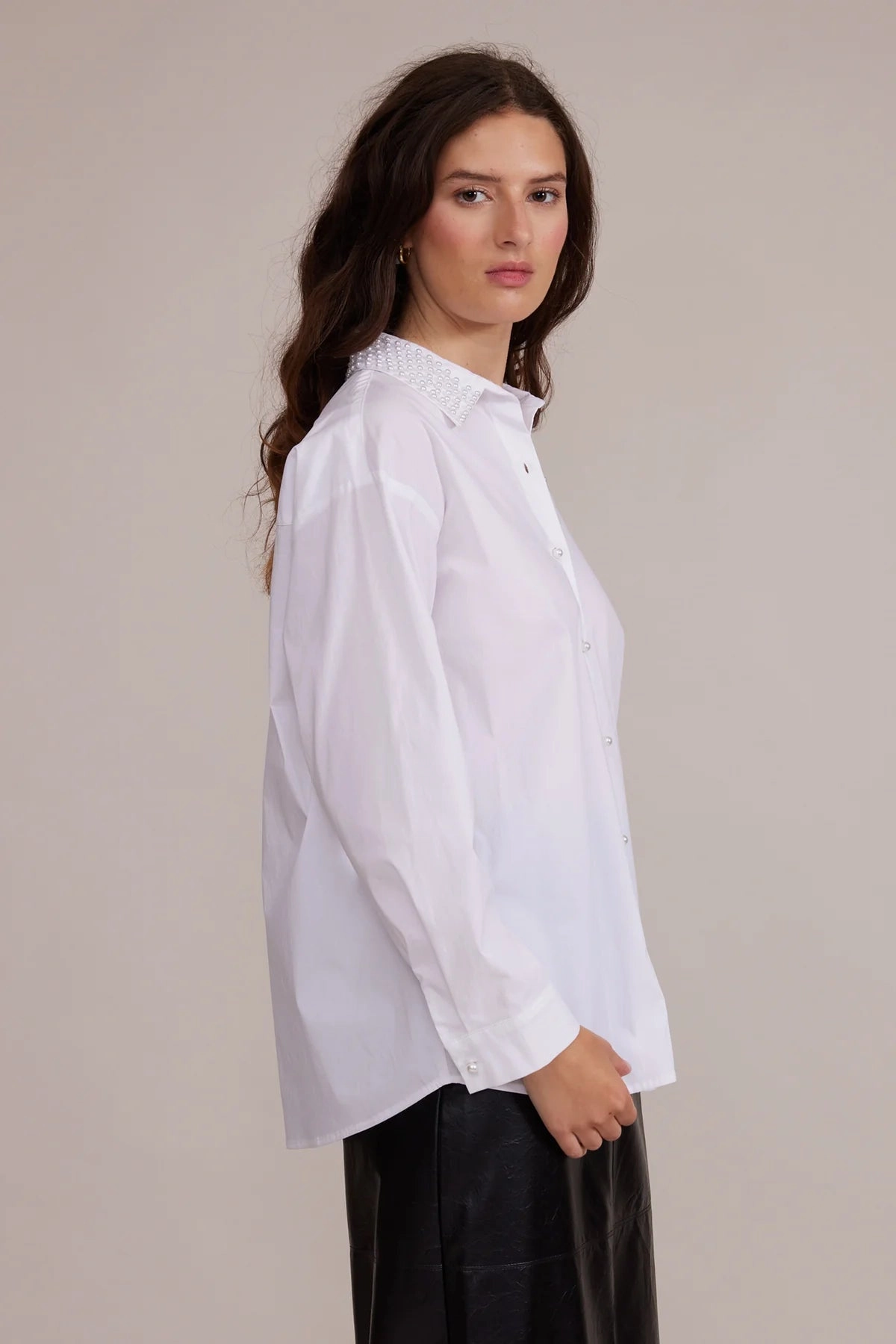 Torin Pearl Blouse RelaxedFit Bonded Seam Tape