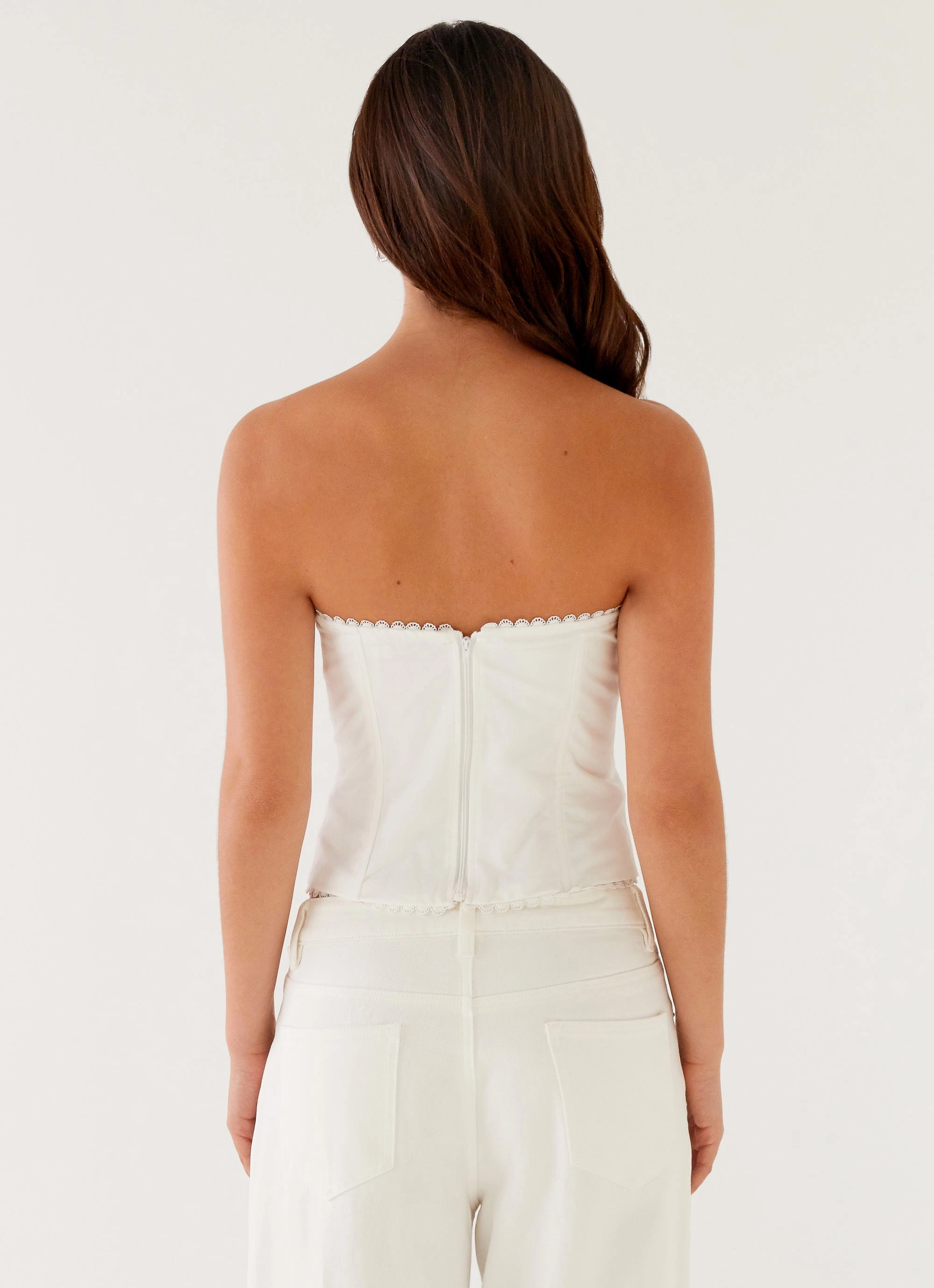 Brushed Interior AllPurposeWear Tory Bustier Top - Ivory