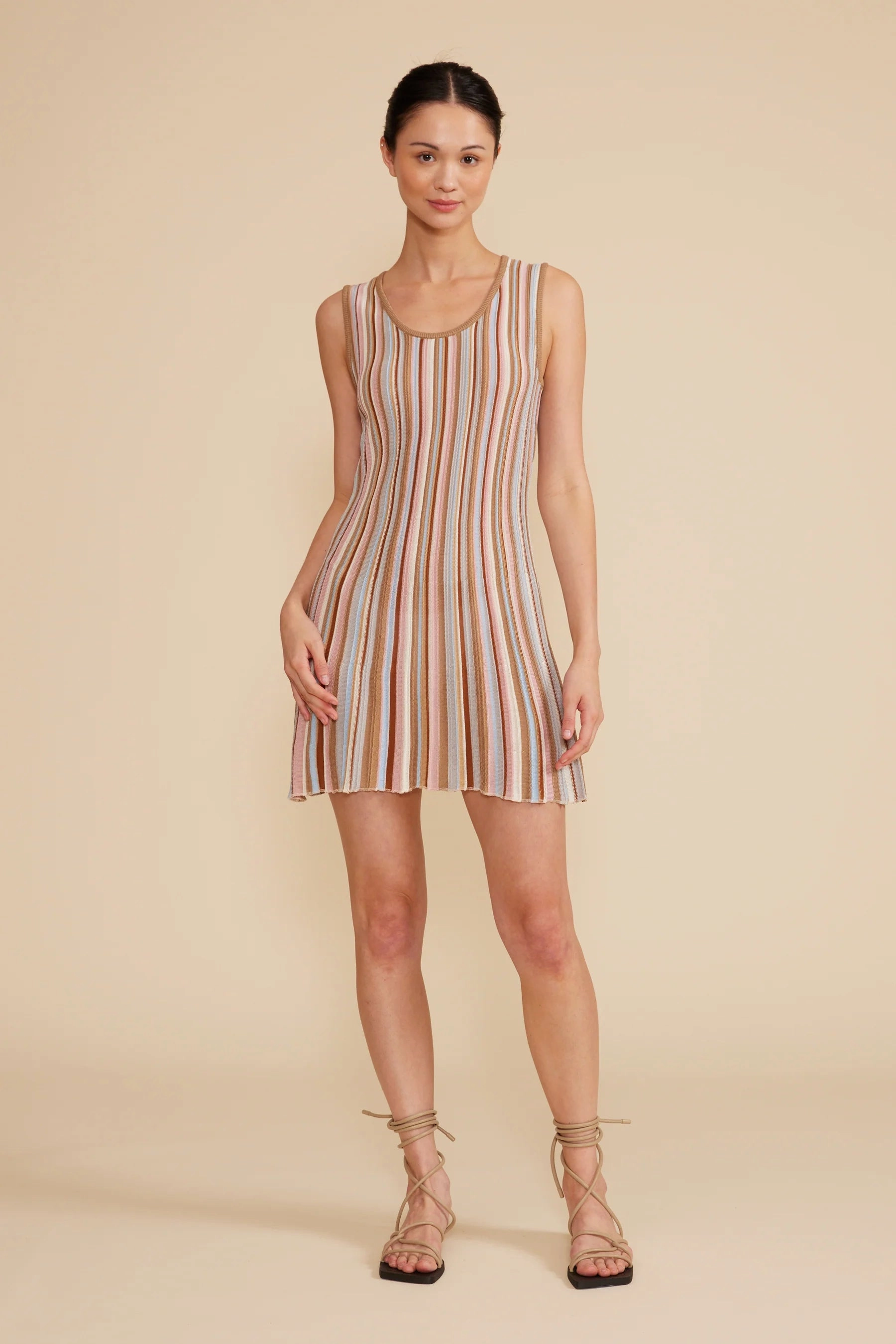 Minimal Touch Jade Knit Dress - Multi