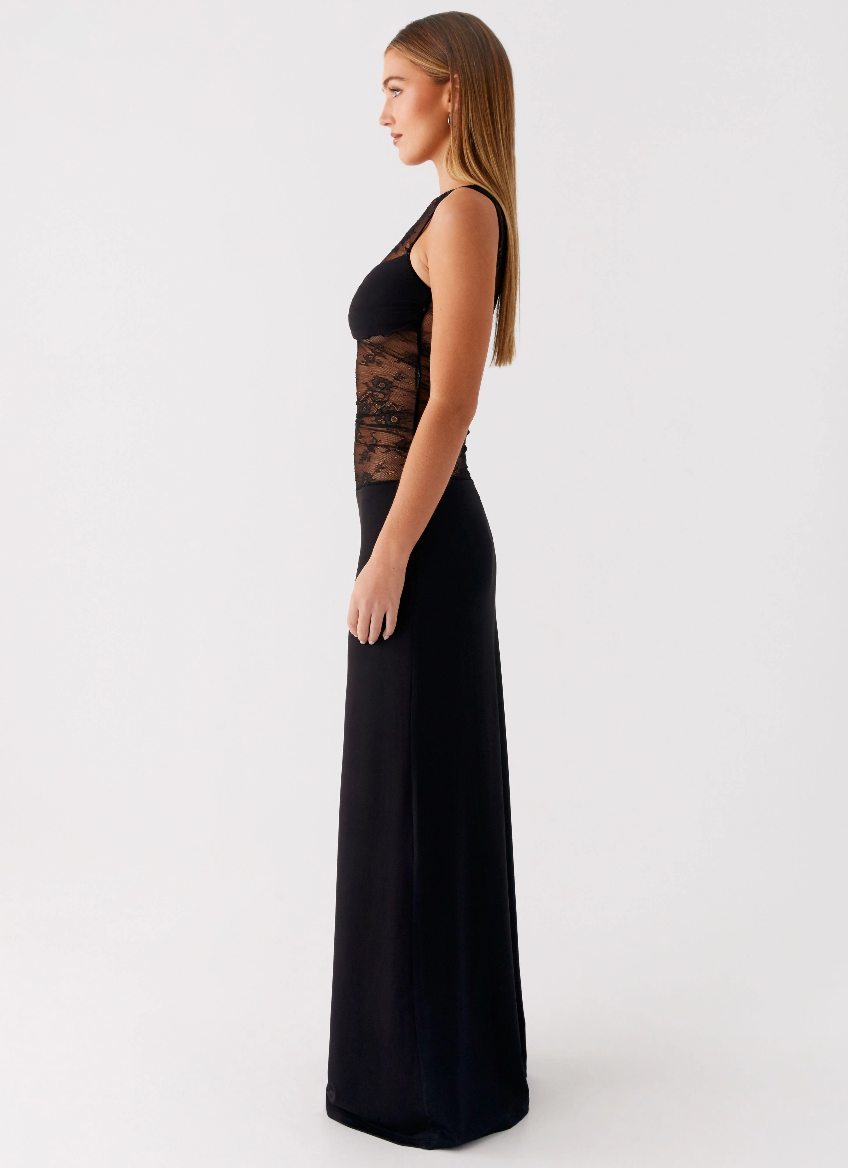 Wesley Maxi Dress - Black Grace Soft