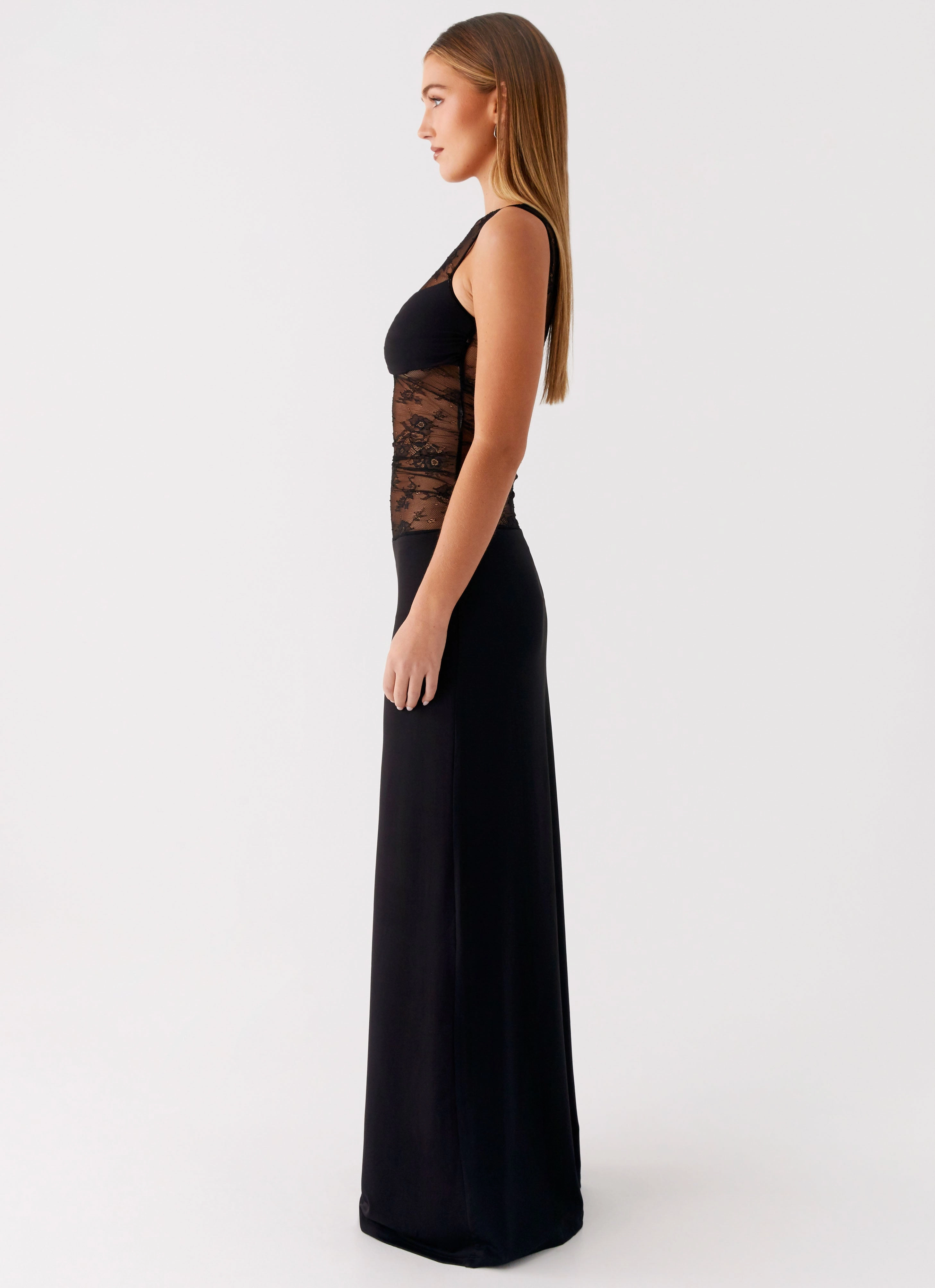 Fitted Mood Cool Palette Wesley Maxi Dress - Black