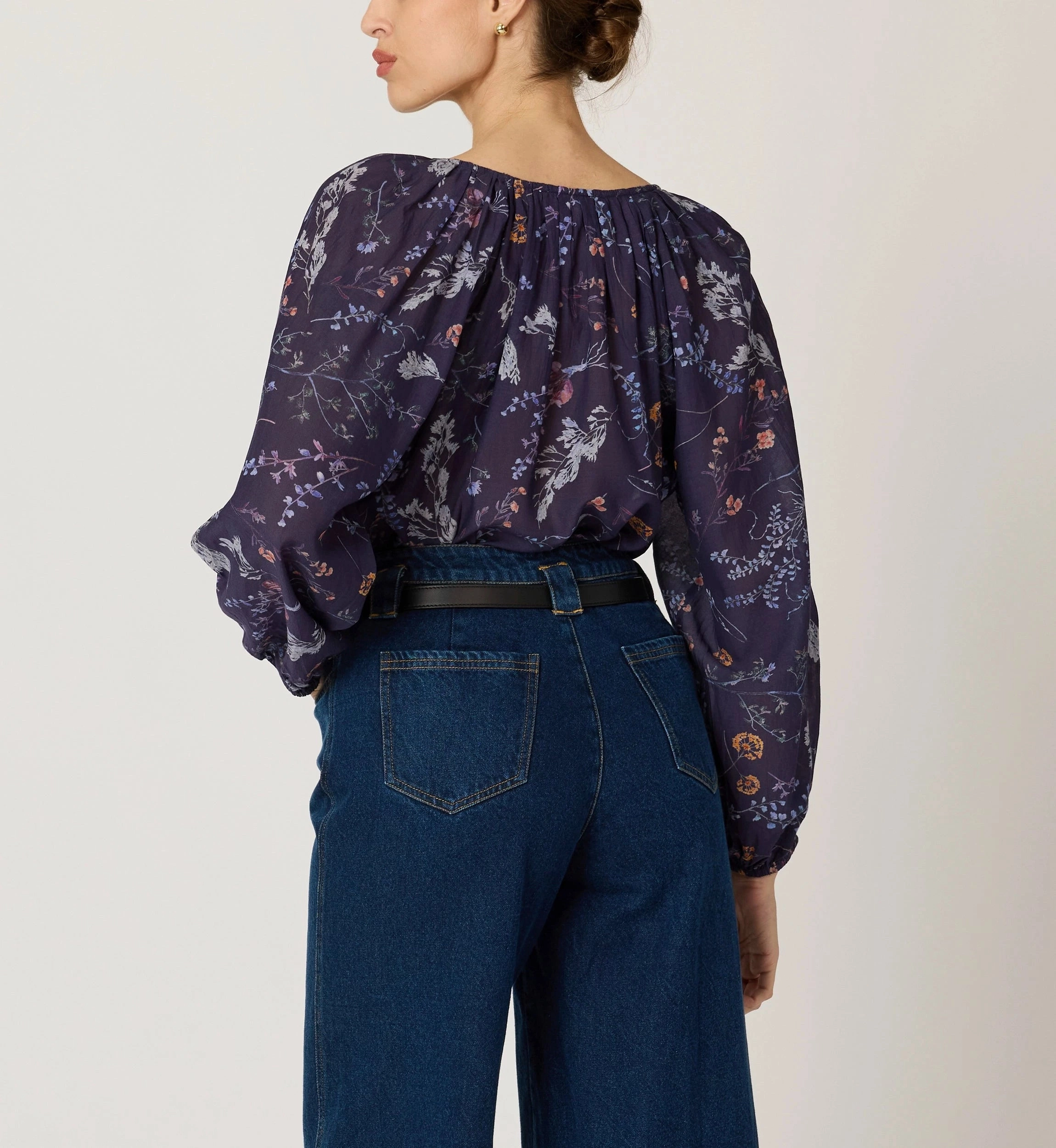 High Neckline Catherine Blouse | Viviana