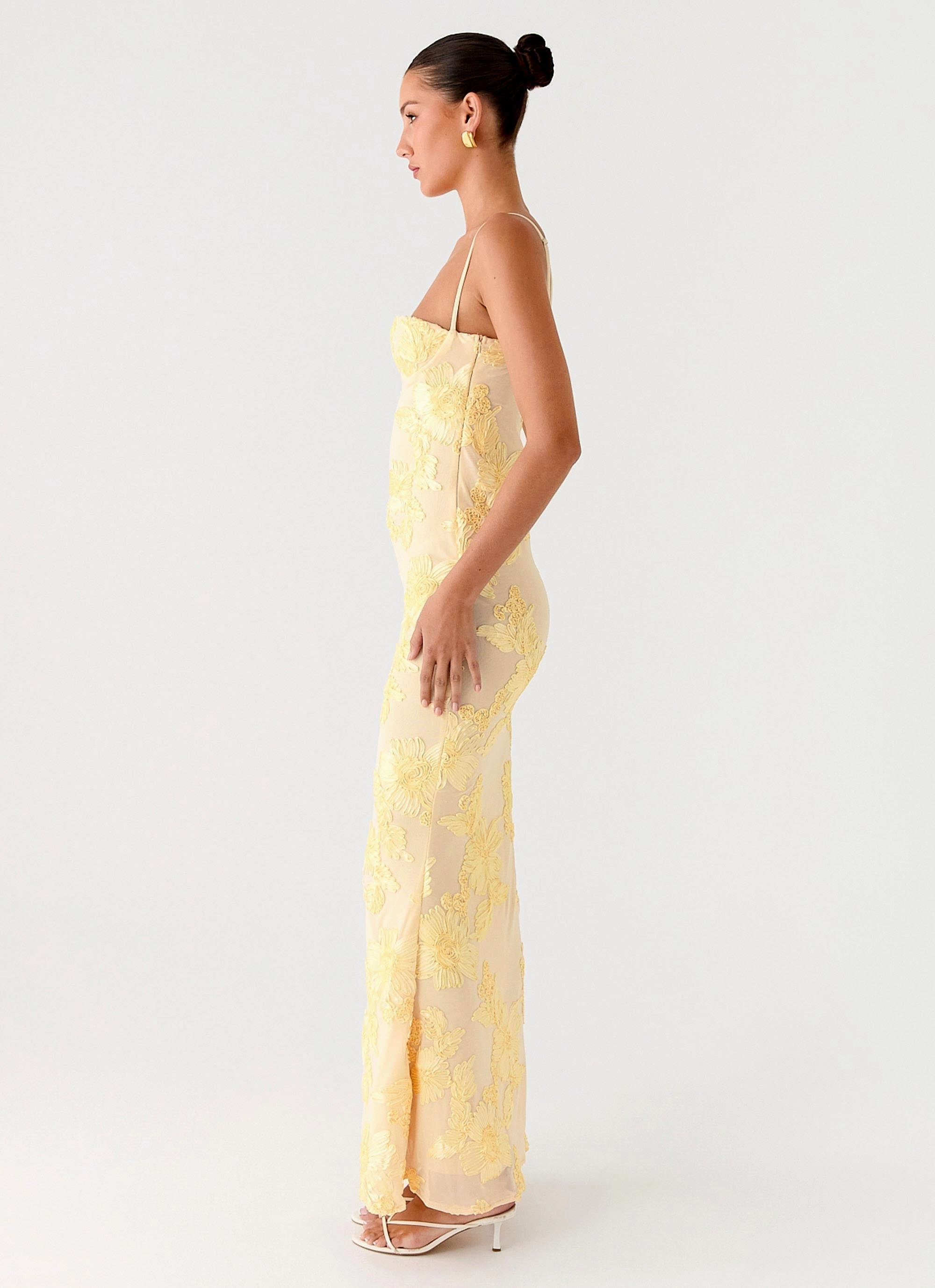 Street Motion That Girl Maxi Dress - Lemon