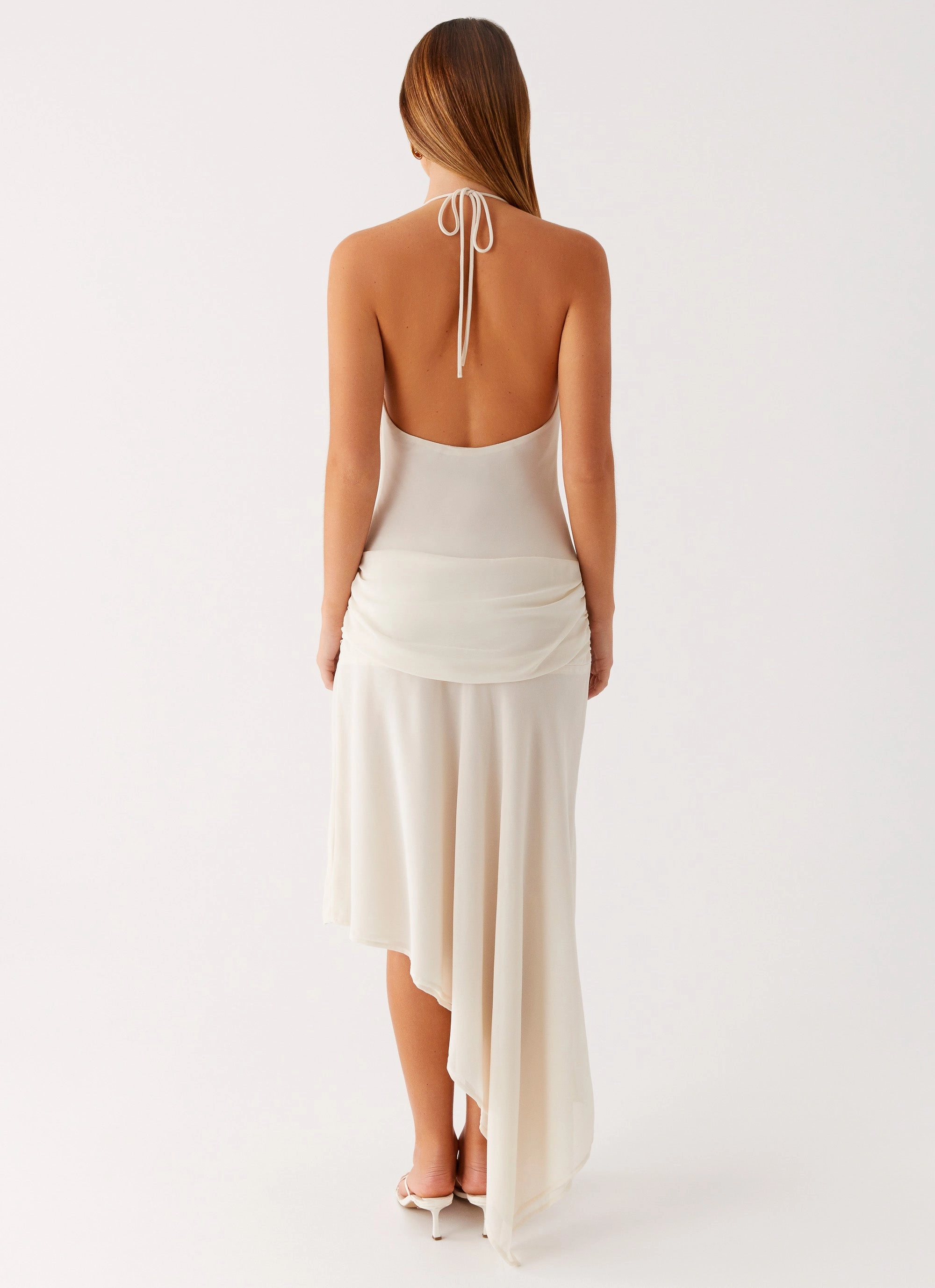 Silky Mood Nyra Midi Dress - Cream