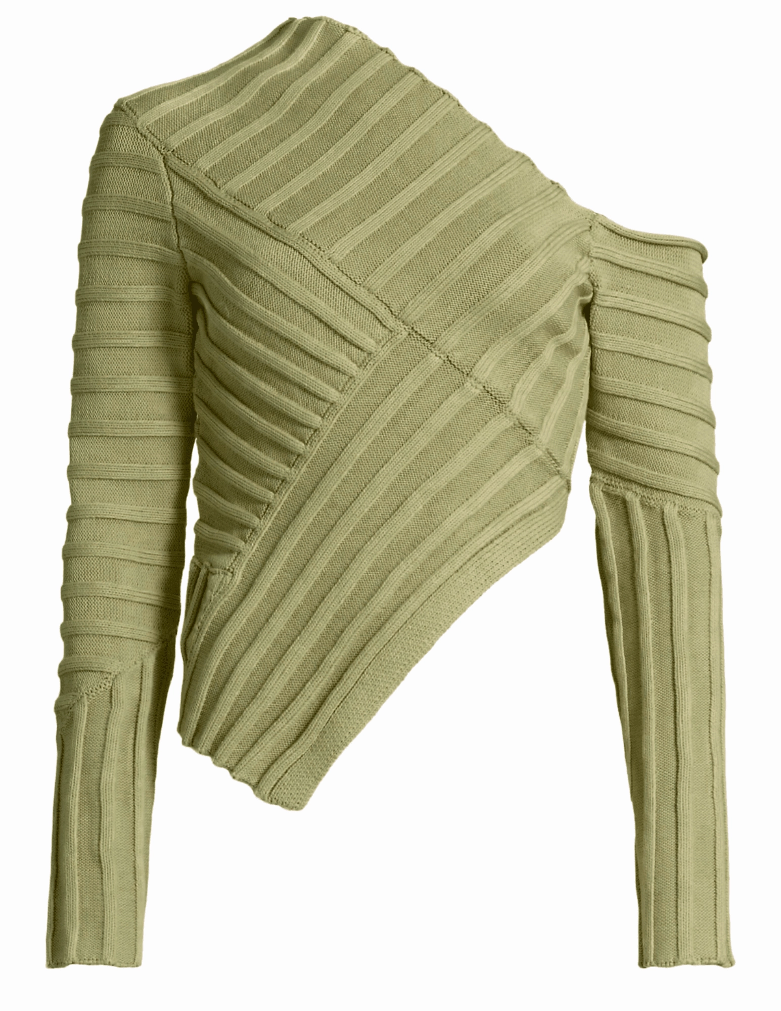 Cult Gaia Jaidan Asymmetrical Knit Top Winter Layers