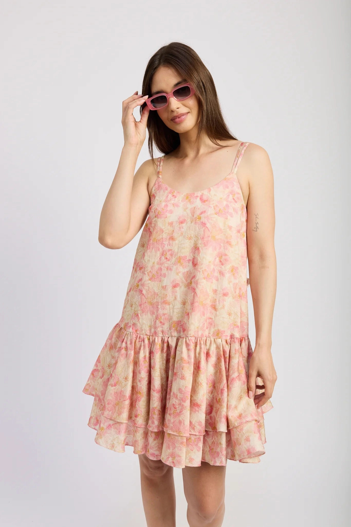 Adjustable Hem Toggles Daniella Swing Mini Dress