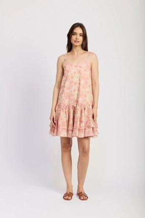 Belt Waist Daniella Swing Mini Dress