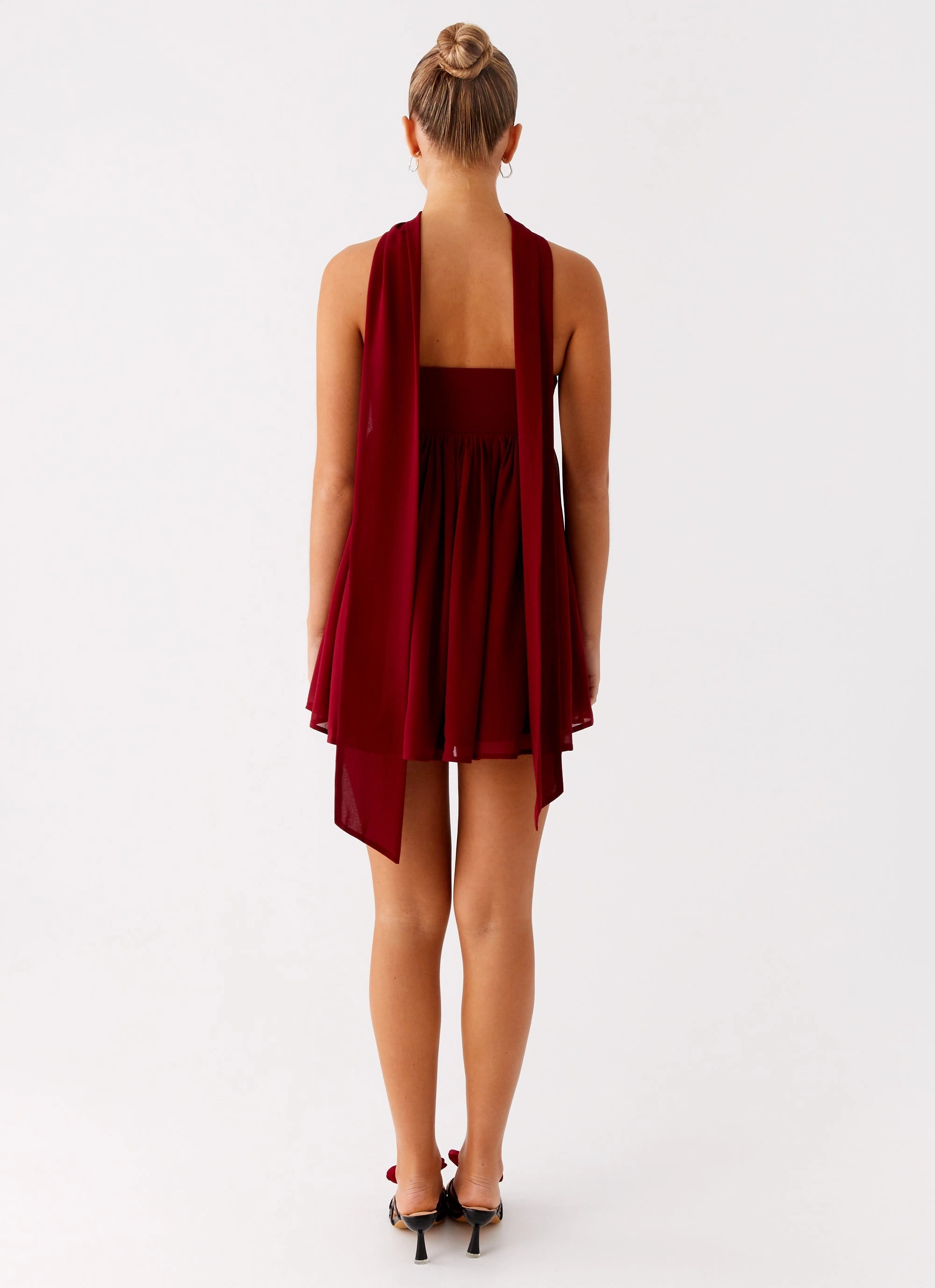 Urban Ease Polished look dress Saturn Mini Dress - Maroon