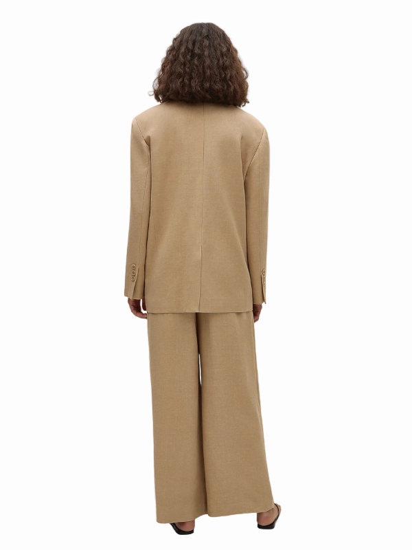 FunctionalZipper Cozy Material Astrid Trouser in Sahara