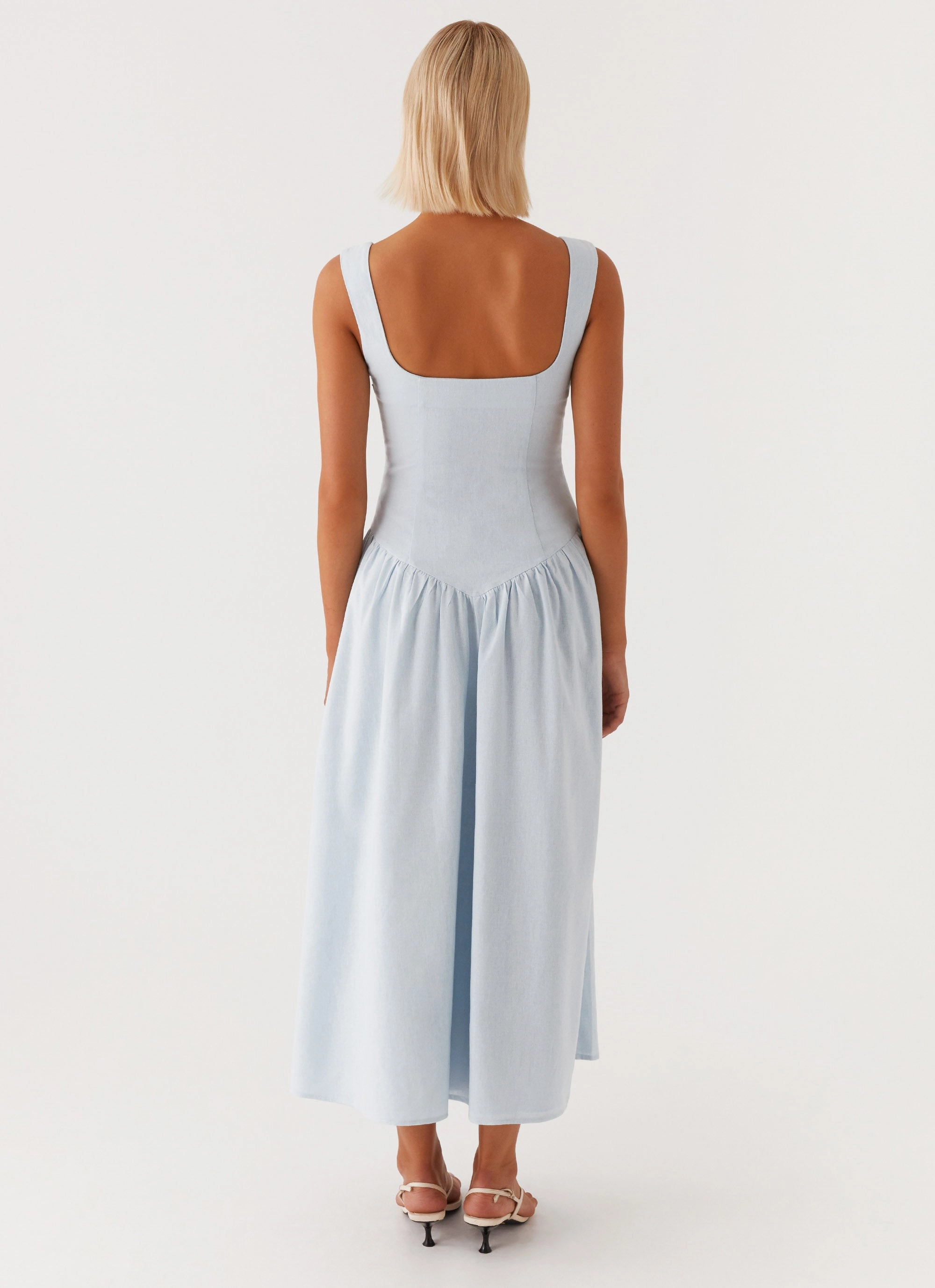 Calm Fit Color Pop Suzie Midi Dress - Blue