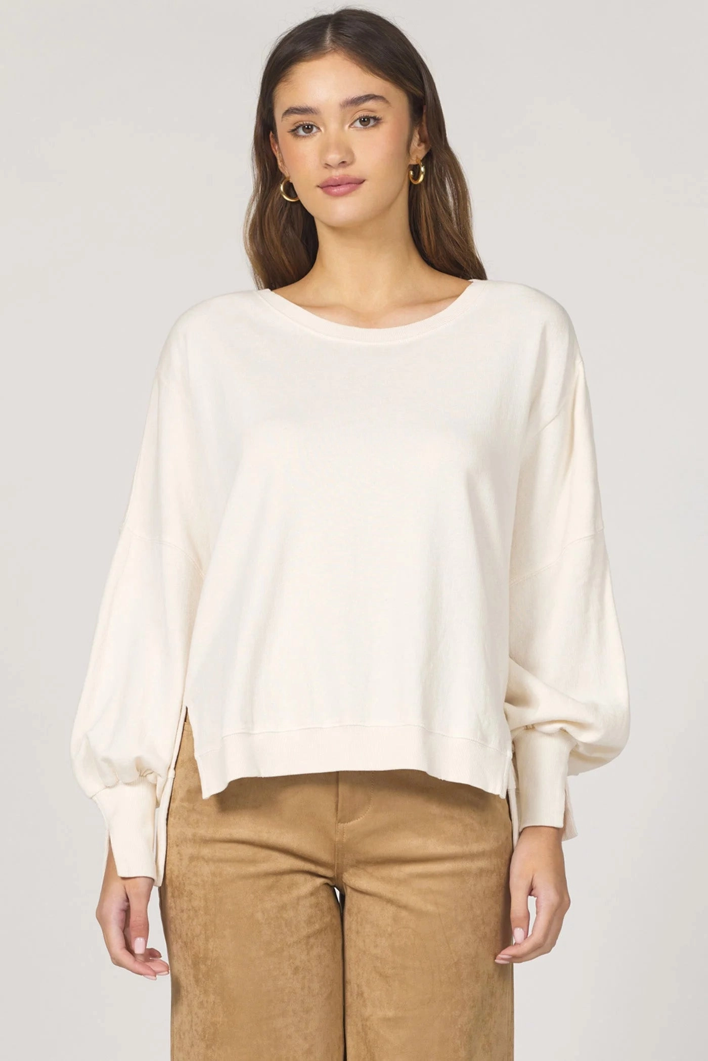 Trenton Pullover Top - Whitecap Gray ReflectiveAccents