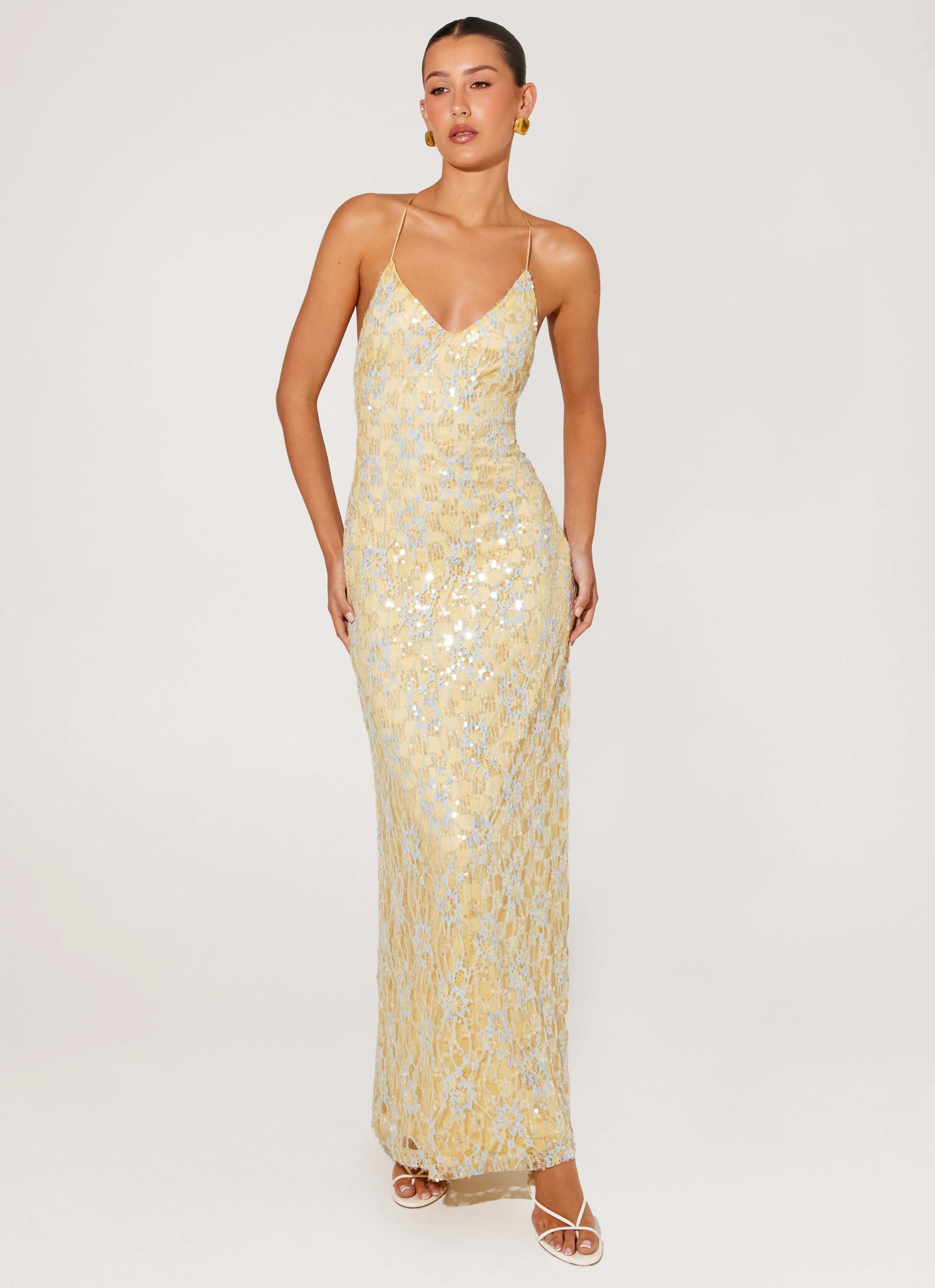 Smart and Sleek Truly Mine Maxi Dress - Yellow