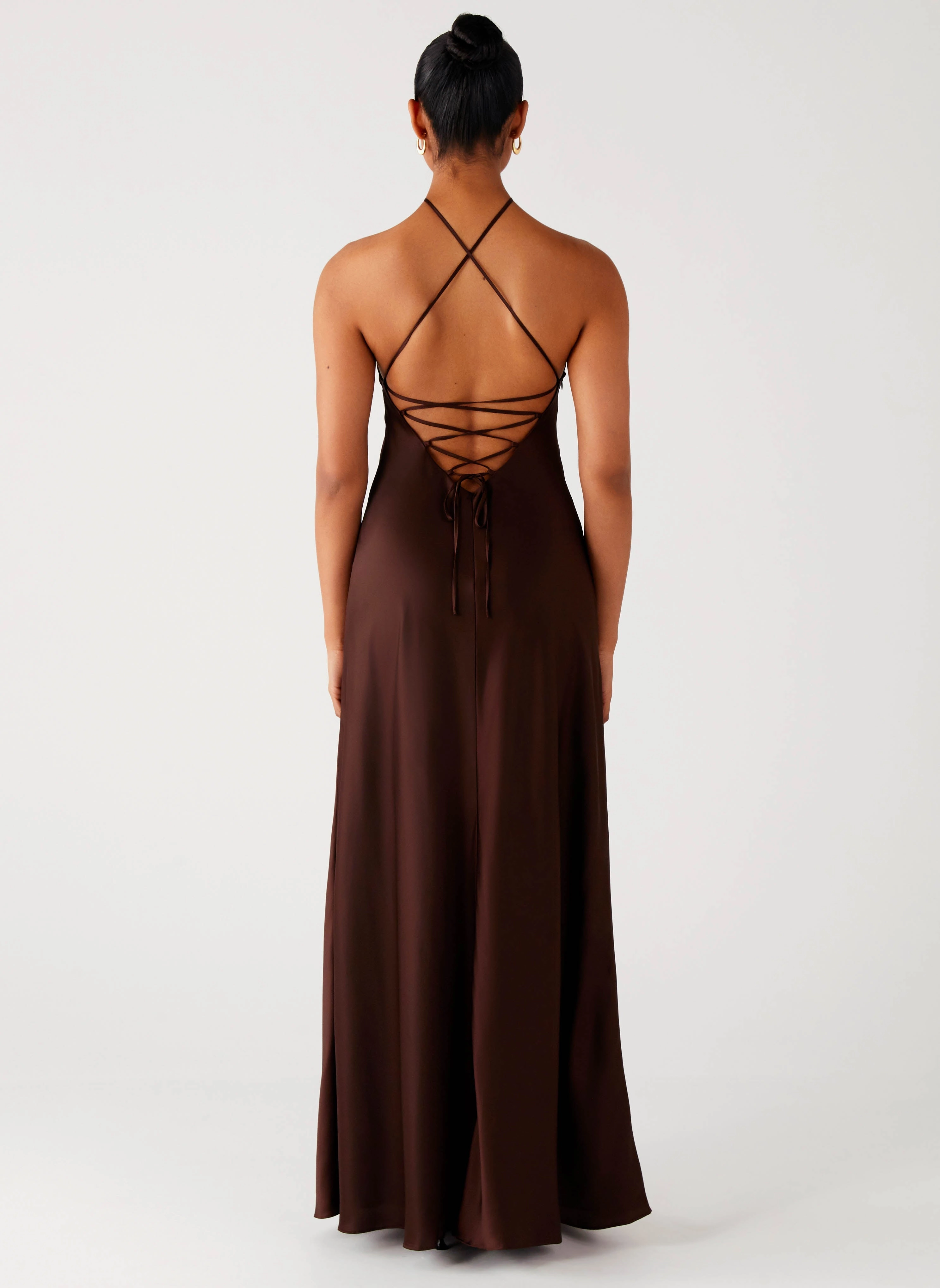 Warranty-Included Tulama Maxi Dress - Chocolate