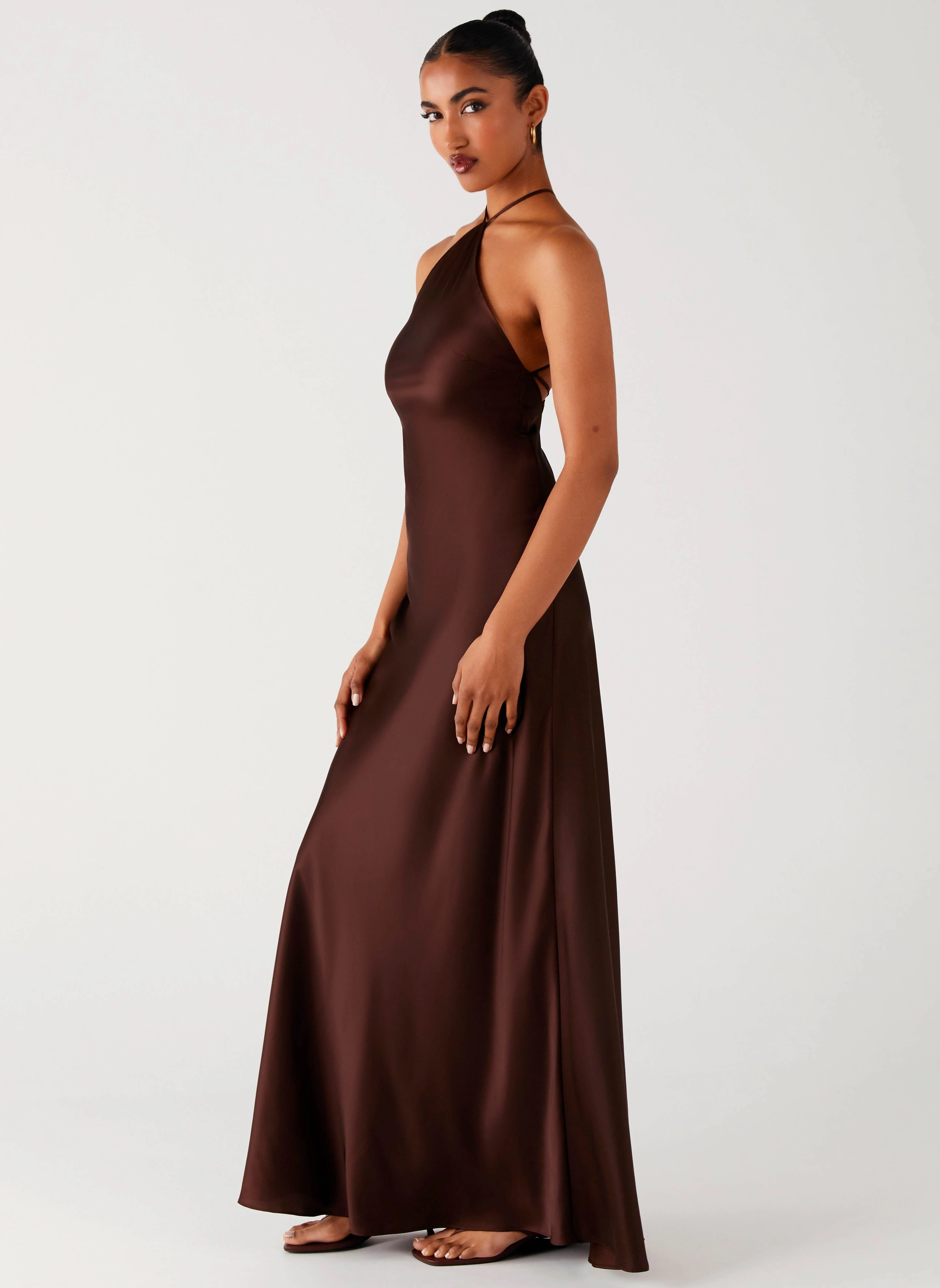 New Mood Calm Tone Tulama Maxi Dress - Chocolate