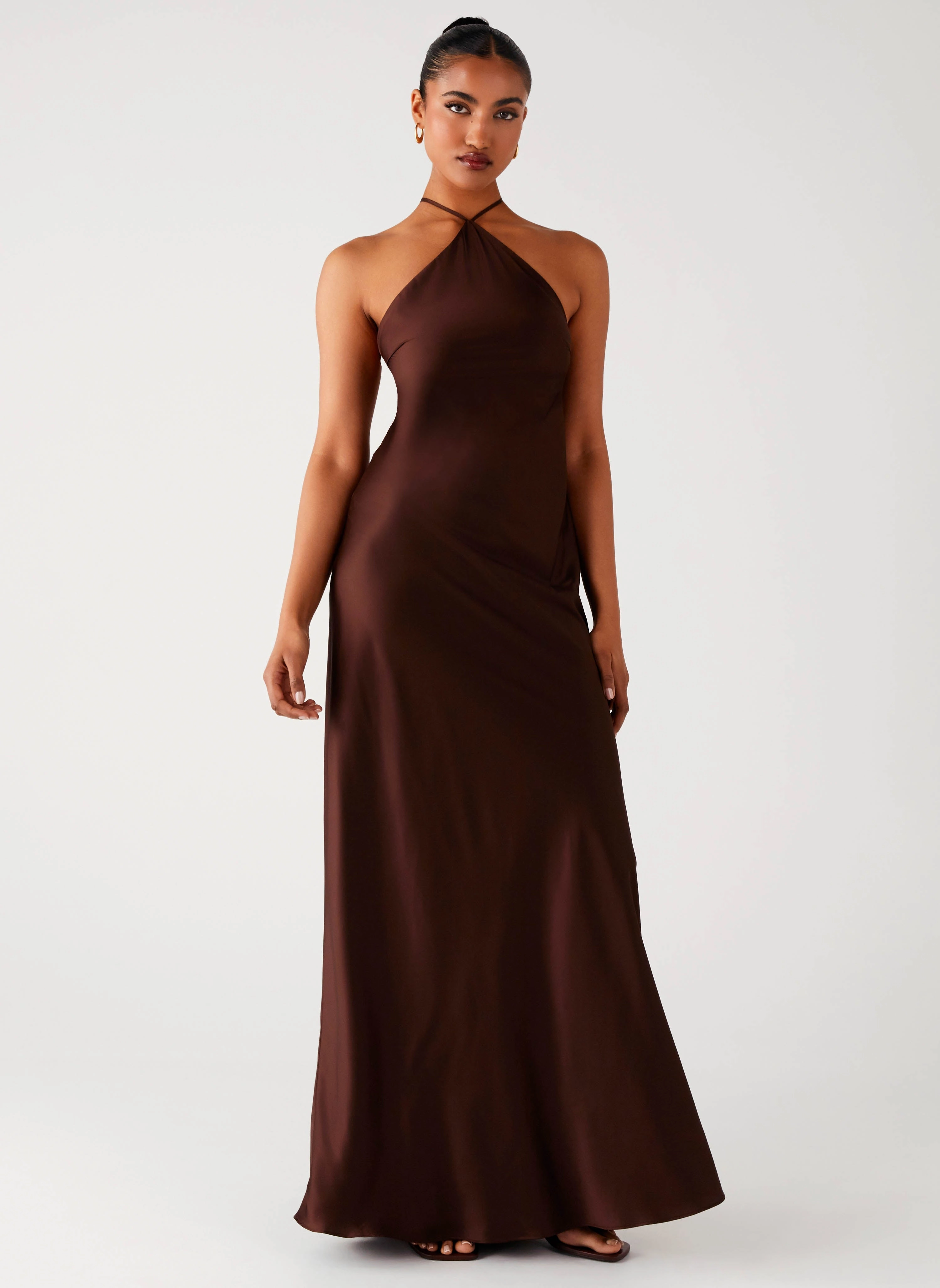 Tulama Maxi Dress - Chocolate Casual event outfit Comfortable fit for outings
