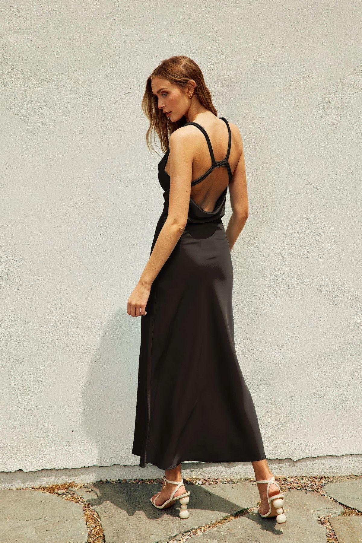 Casual Edge Twist and Shout Maxi Dress