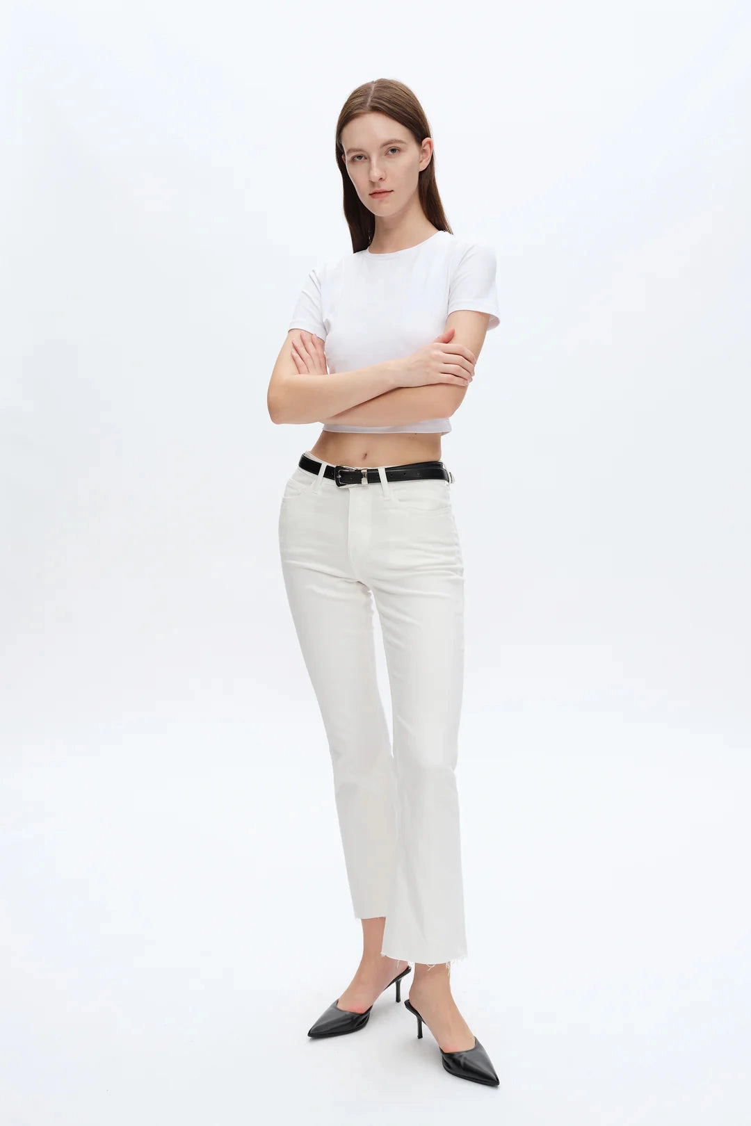 Emily Mid Rise Denim Jeans Breathable fabric Low Bulk