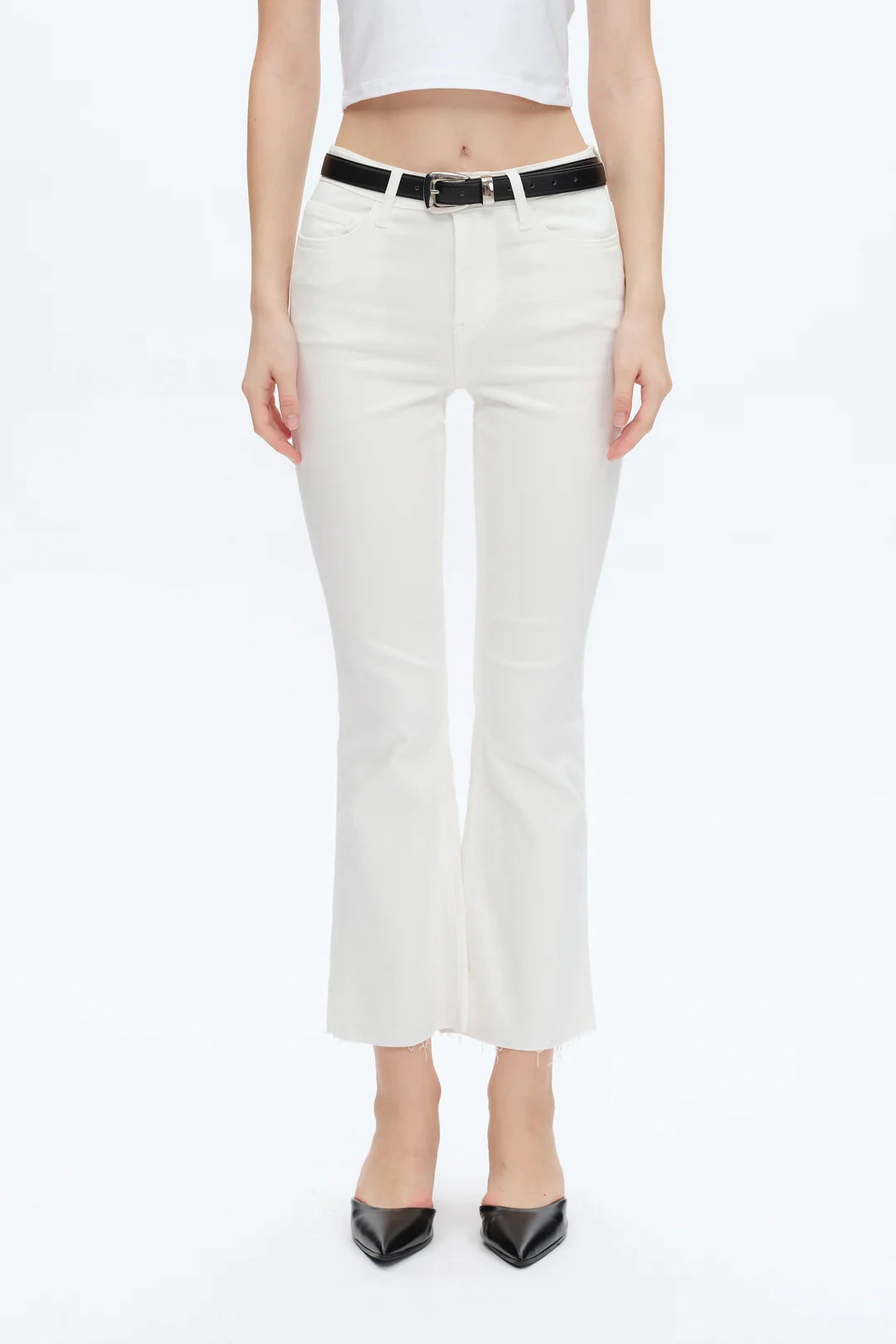 Emily Mid Rise Denim Jeans Soft Texture SeamlessPocketDesign