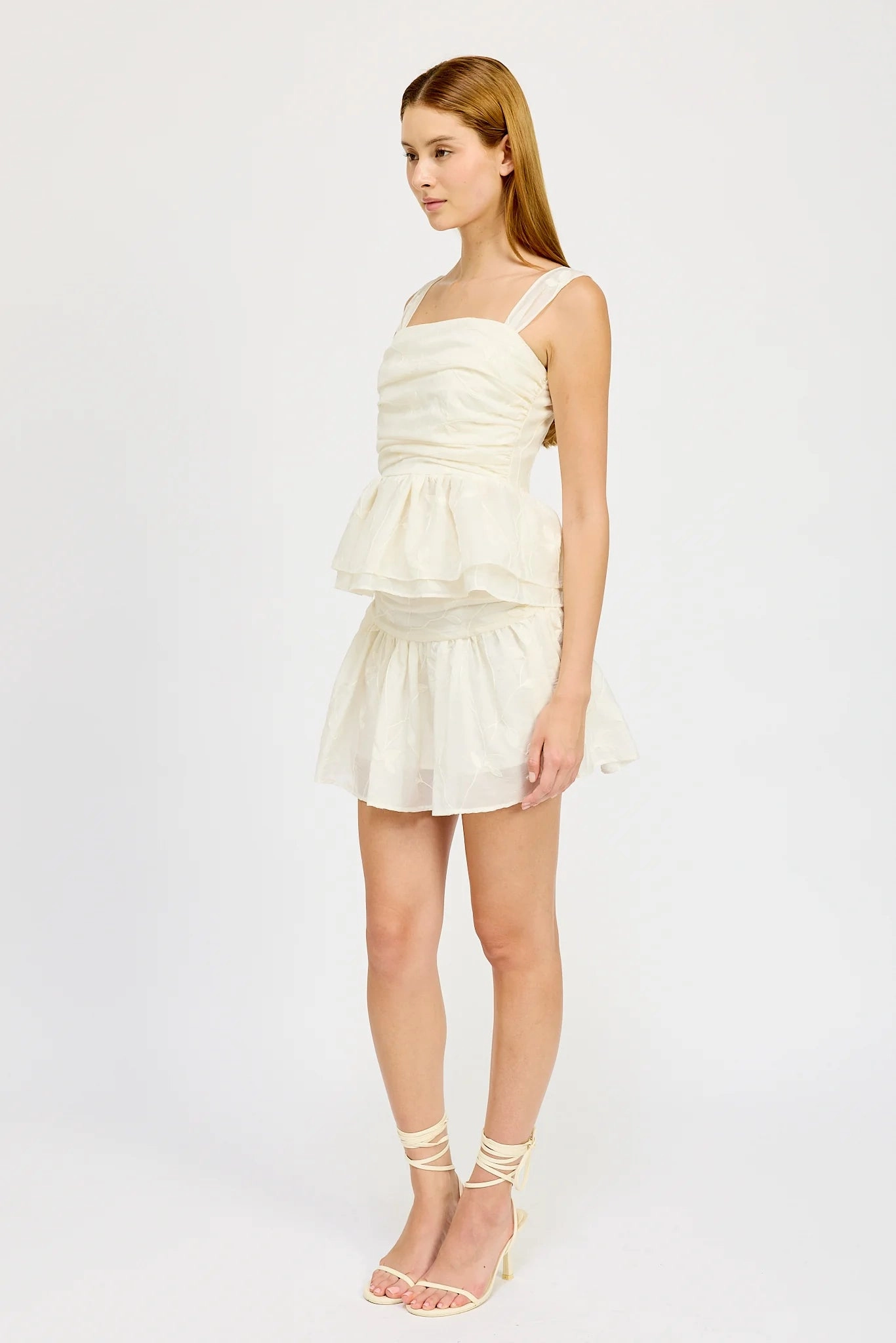 Sadie Mini Skirt - Ivory Seasonal Basic Multi Purpose