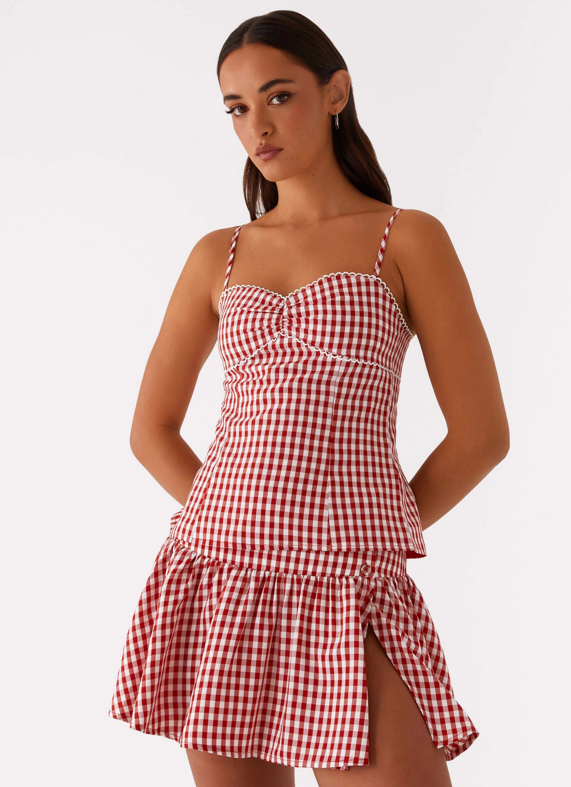 Everyday Style Bellamy Top - Red Gingham