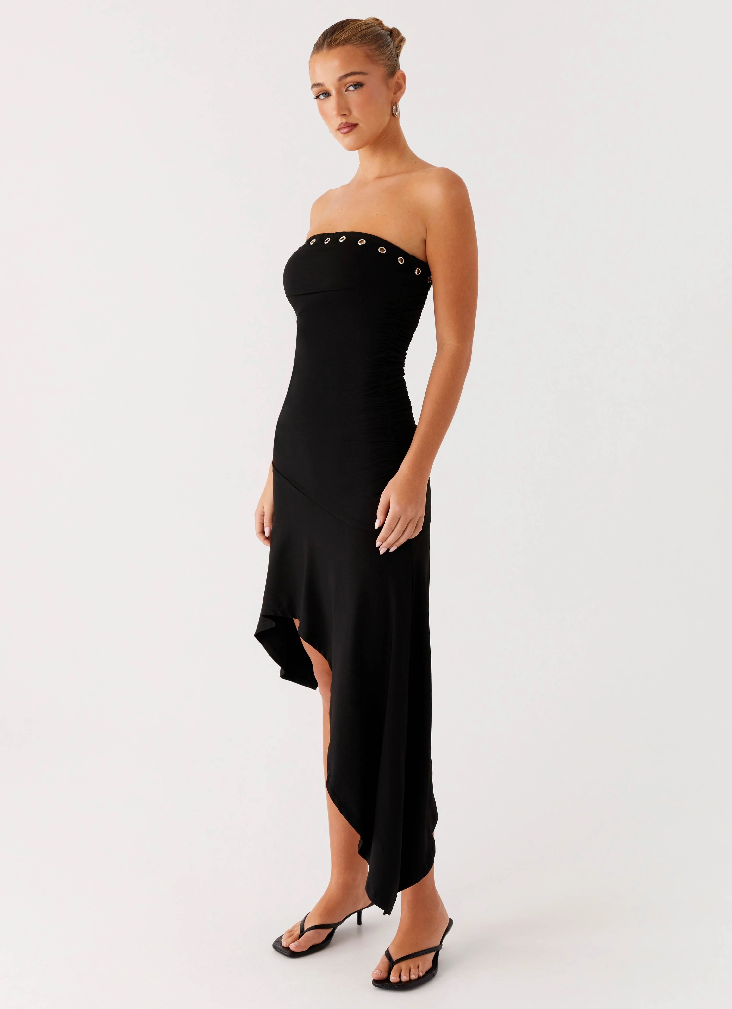 Picture Perfect Unapologetic Midi Dress - Black