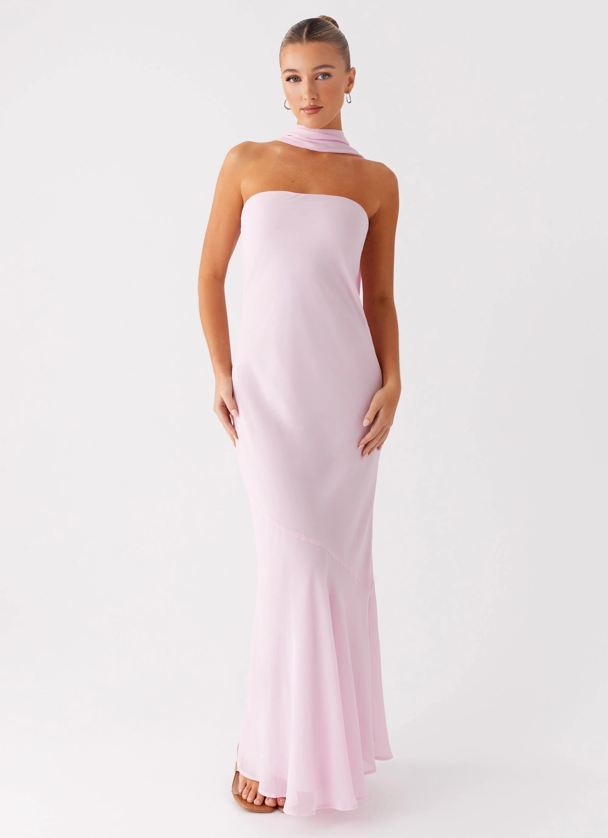 Under The Pagoda Maxi Dress - Pink Villa Light