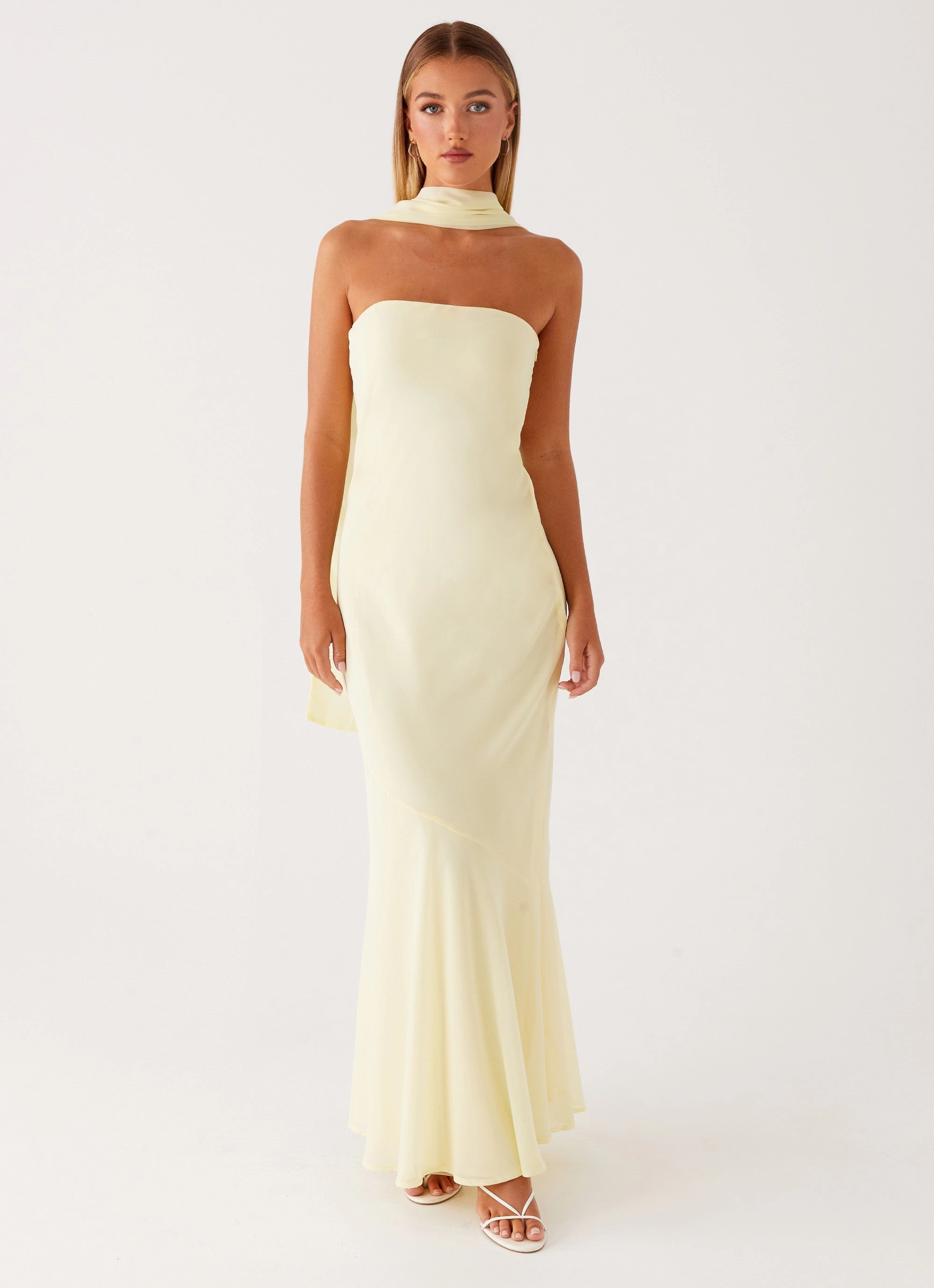 Under The Pagoda Maxi Dress - Yellow DurableStitching Bright Bloom